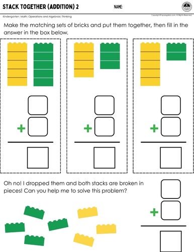 Learning Vertical Addition with LEGO Bricks — SPONGYKIDS