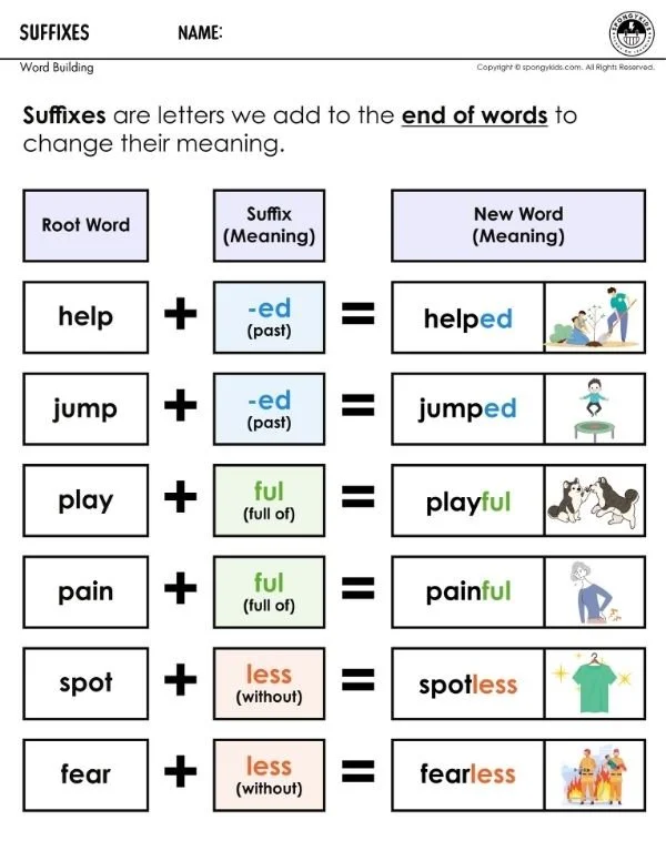 Suffixes
