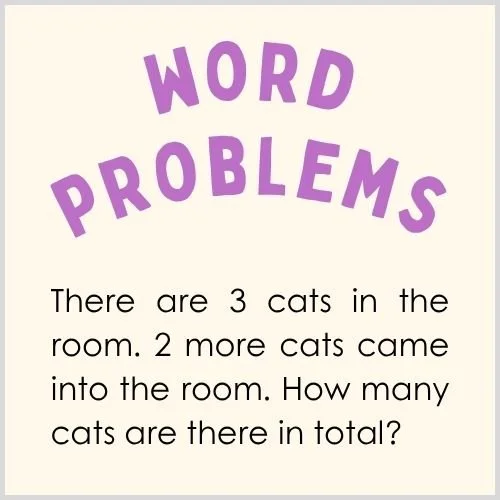 Thumbnail showcasing activities and worksheets designed to help kids learn to solve math word problems