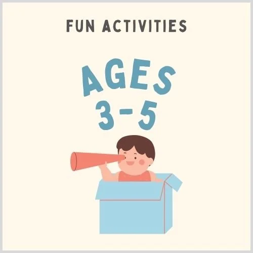 Colorful thumbnail showcasing fun activity ideas for little learners (ages 3-5). Perfect for preschool kids.