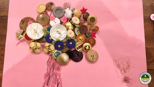 Button Tree Art for Kids | Fun Preschool Craft — SPONGYKIDS