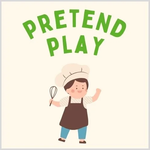 Colorful thumbnail featuring fun pretend play activity ideas for kids