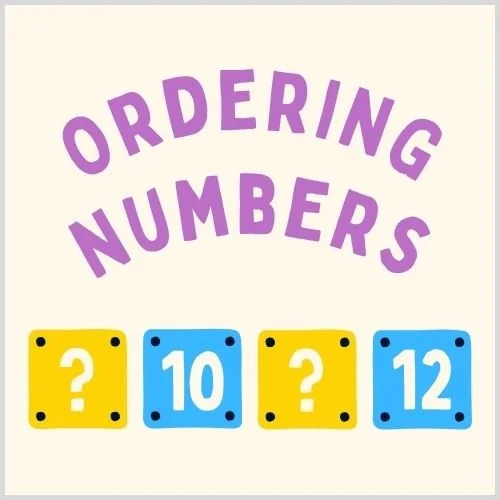 Thumbnail for "Ordering Numbers" exercises designed to help students arrange numbers correctly.