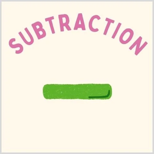 Thumbnail showcasing math activities and worksheets designed to help kids learn subtraction