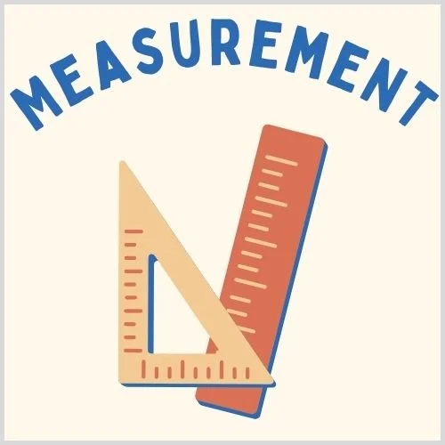 Colorful thumbnail showing activities and worksheets that help kids learn measurement and data.