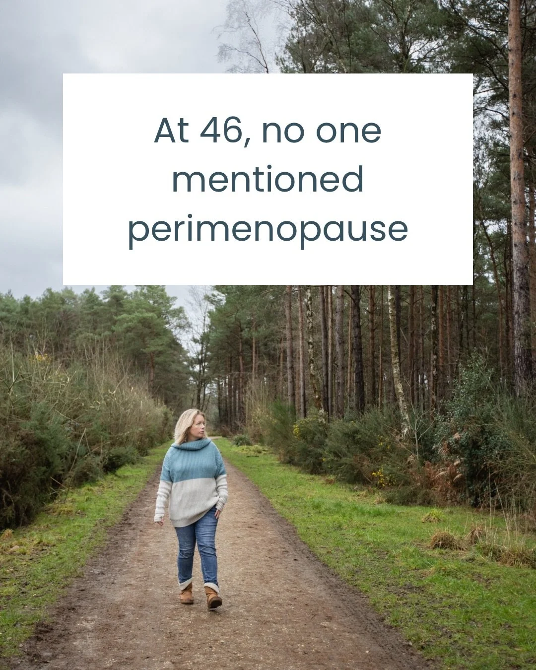 At 46, I didn&rsquo;t know I was in perimenopause.

I just knew something felt off.

I was dealing with brain fog, low mood, broken sleep and constant exhaustion, but it was never explained in a way that made sense. I went to the doctor, had tests, a