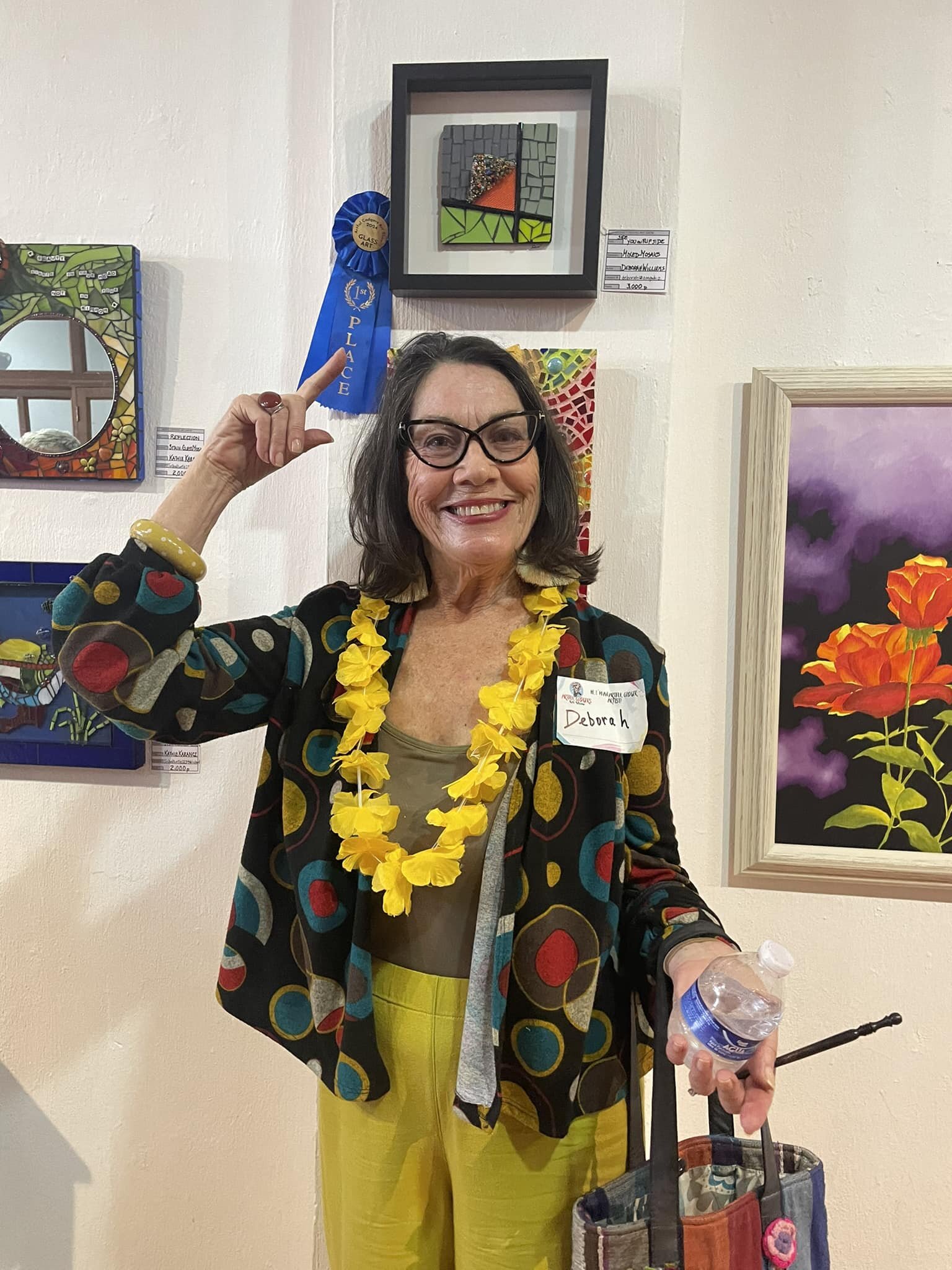 YAY I won first prize in my category at the Art Codgers show at the cultural center. Show is up until Feb 21. A great show with some amazing art.