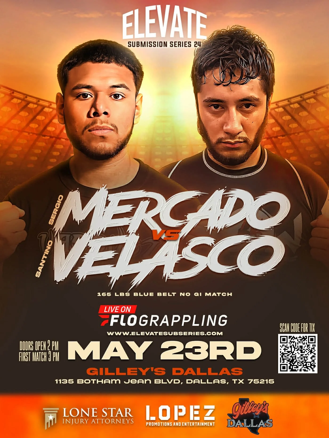 🚨New location🚨

Will be held @gilleysdallas same date, May 23rd!

Dm the gym or any of the guys for tickets!