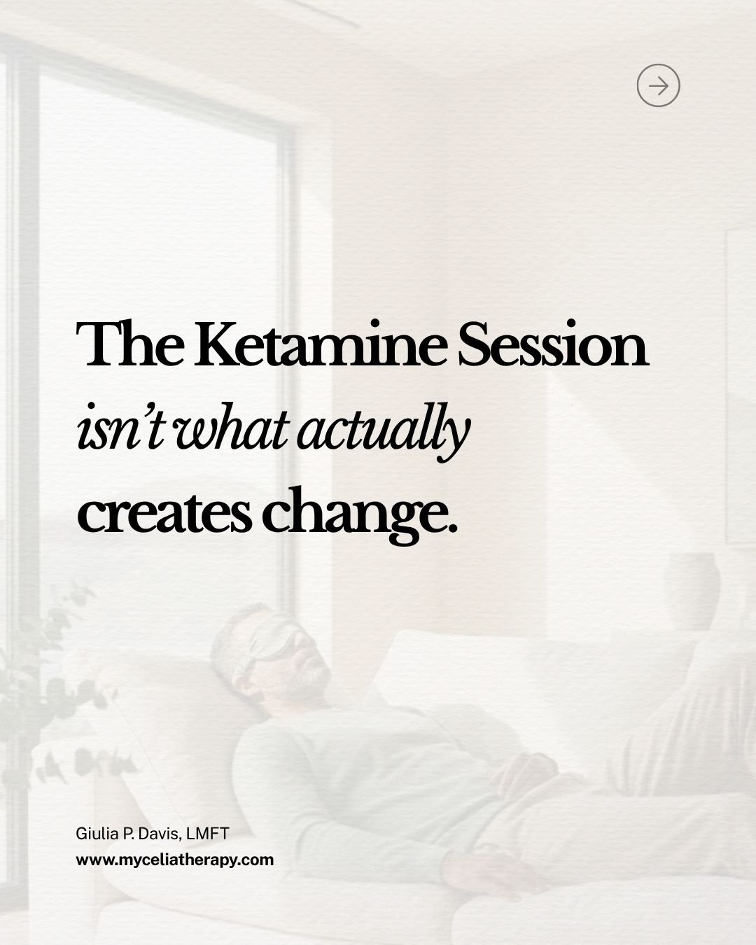 What ketamine-assisted therapy actually looks like for couples.

It is not two people having separate experiences side by side.

It is a therapeutic process that works with the relational field between them.

The pursuer stops only pursuing.
The with