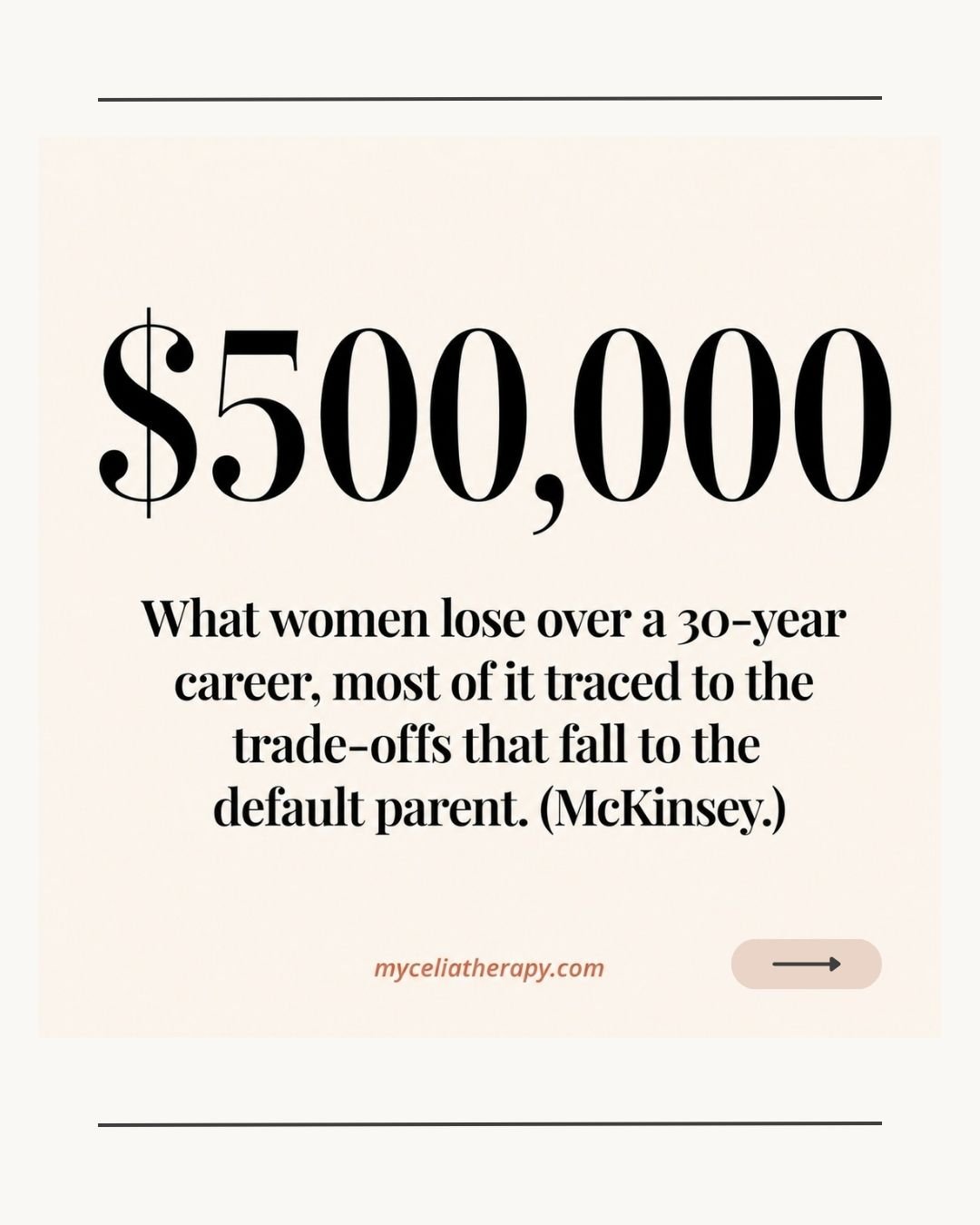 It's Thursday night. The office parking garage is mostly empty. The email to HR is drafted &mdash; the one stepping off the partnership track.

What got her here didn't show up on a quarterly review.

Over a 30-year career, women earn about $500,000 