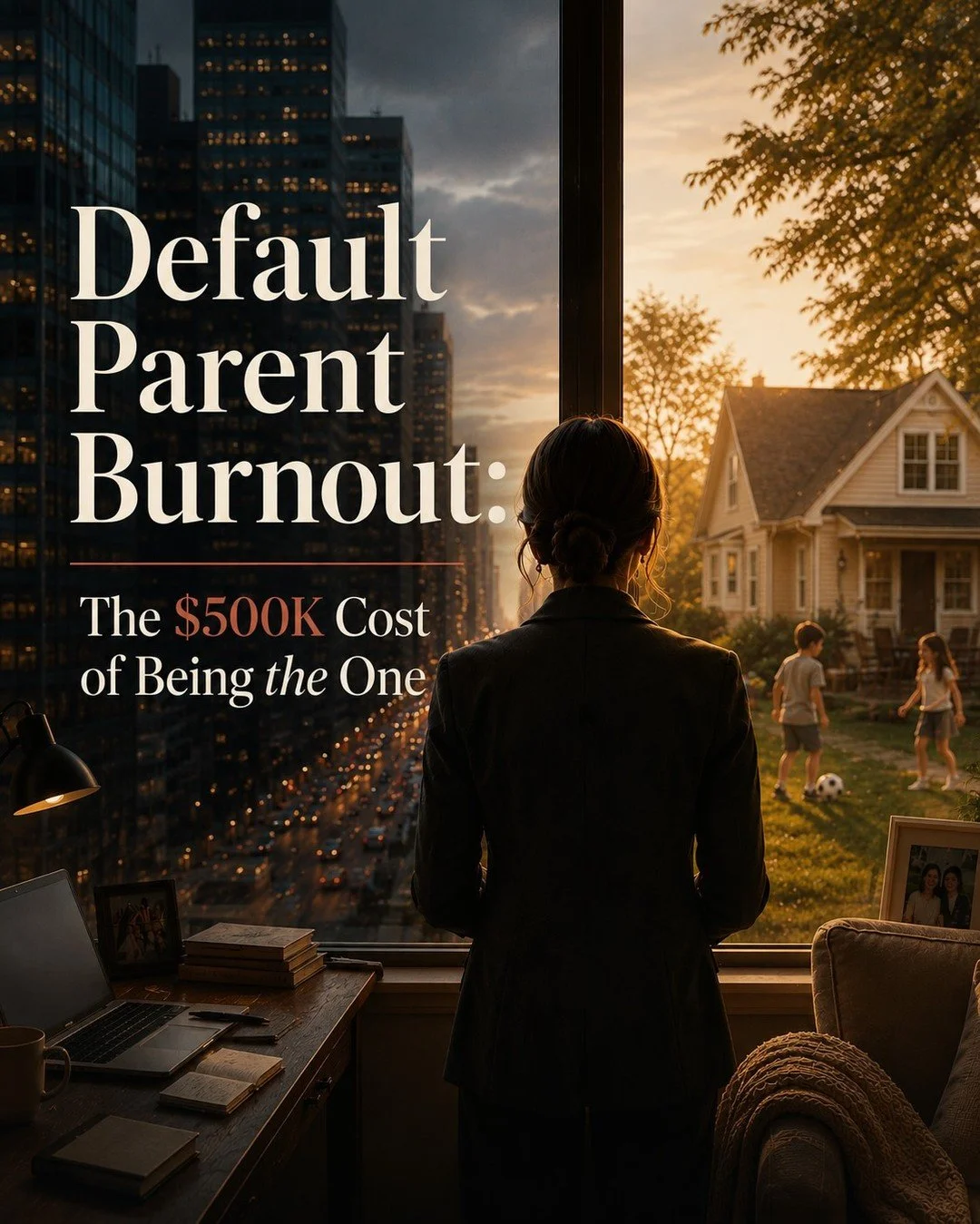 A woman sat in her car in the office parking garage for twenty minutes one Thursday night before she sent the email. The email told HR she was stepping off the partnership track.

The night before, her husband had said, meaning it kindly, "I don