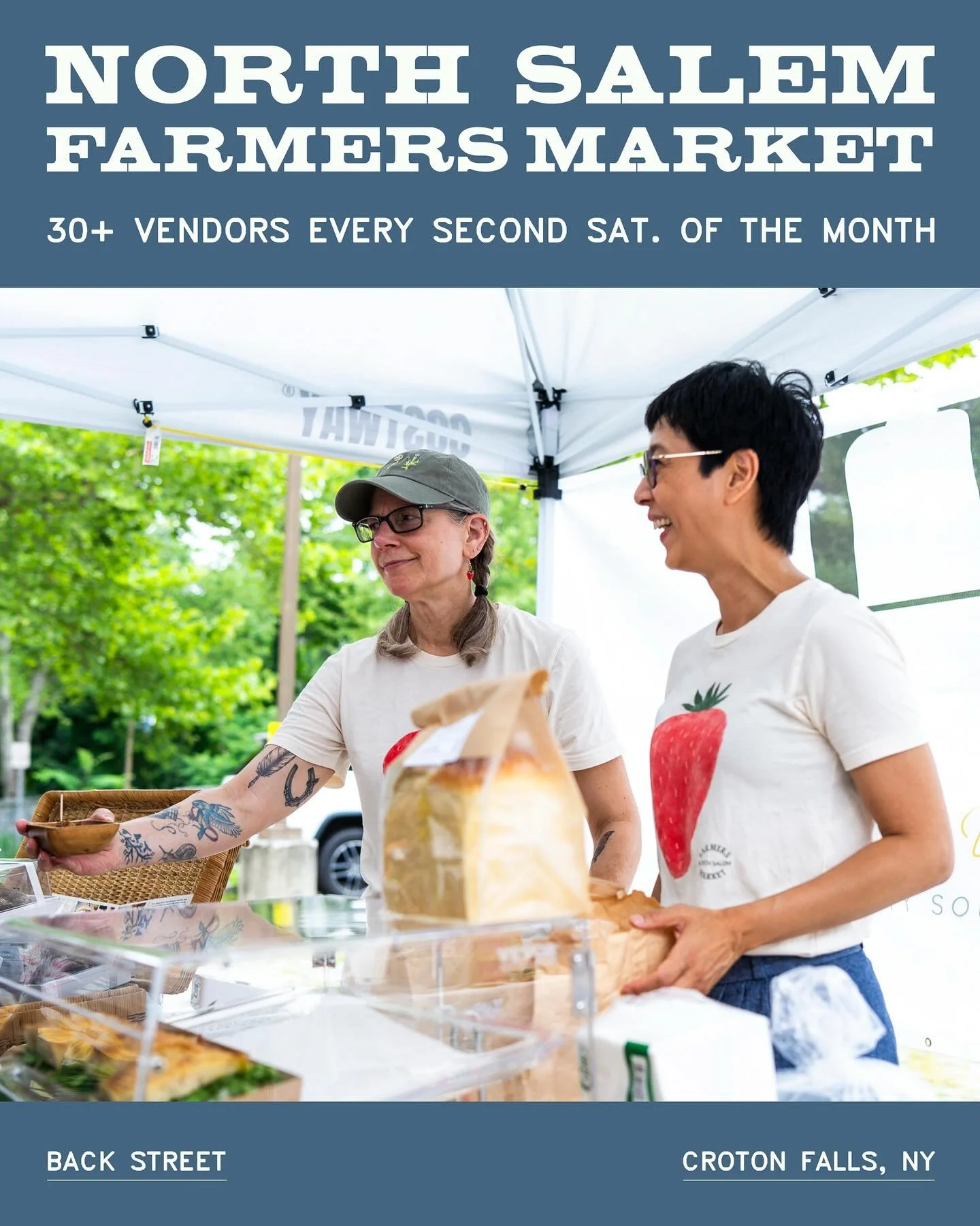 This Sat. September 13 ✨ Join us and over 30 vendors for at North Salem Farmers Market / 9 AM&ndash;2 PM on Back Street in Croton Falls.

HudValley Photo joins us for the 2nd annual NSFM Community Photo Booth, portraits by donation for you, your frie