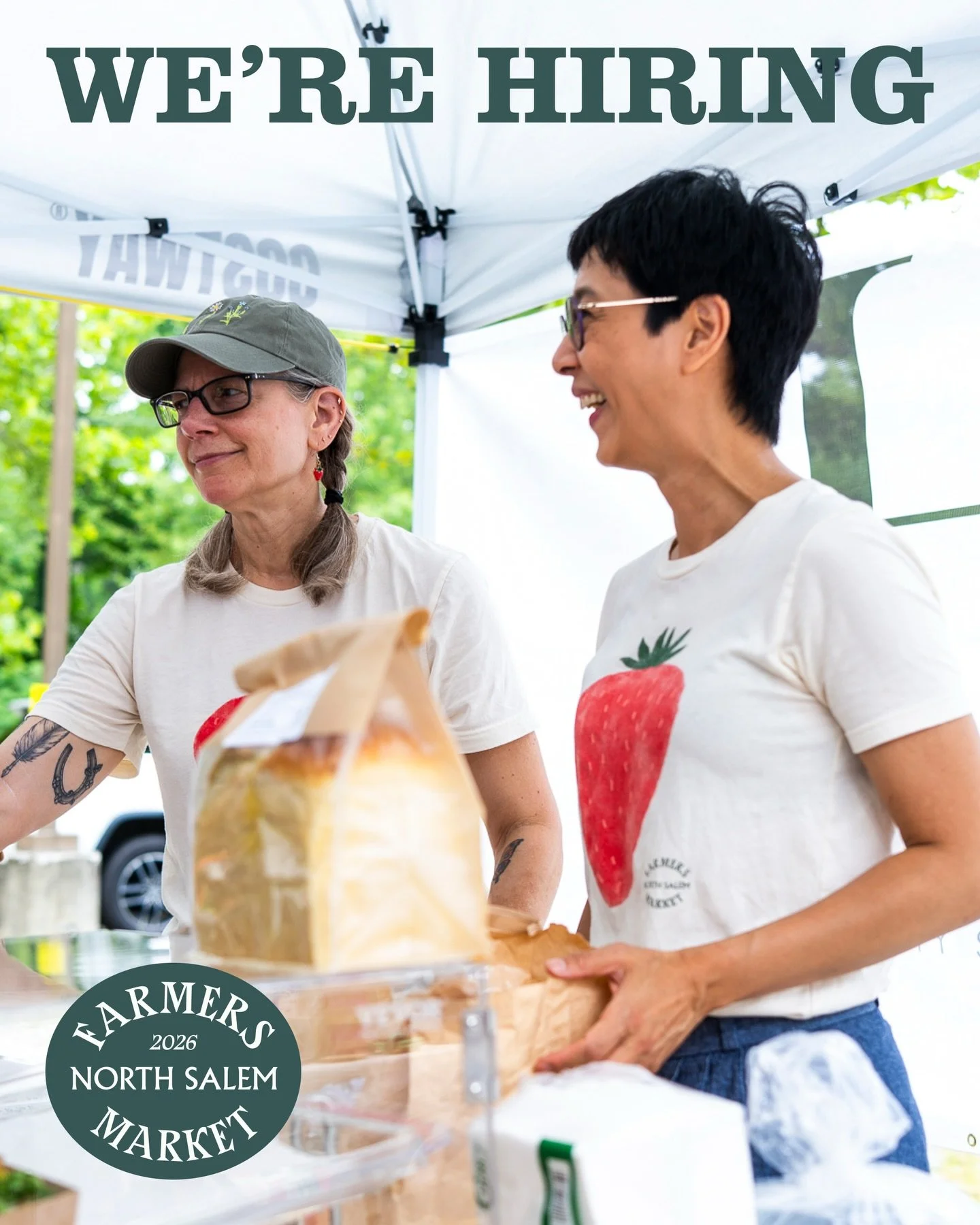Saturdays don&rsquo;t happen without the people who make them run.

We&rsquo;re hiring a Market Coordinator to help bring the North Salem Farmers Market to life each week&mdash;supporting farmers, welcoming families, and keeping the rhythm of the day