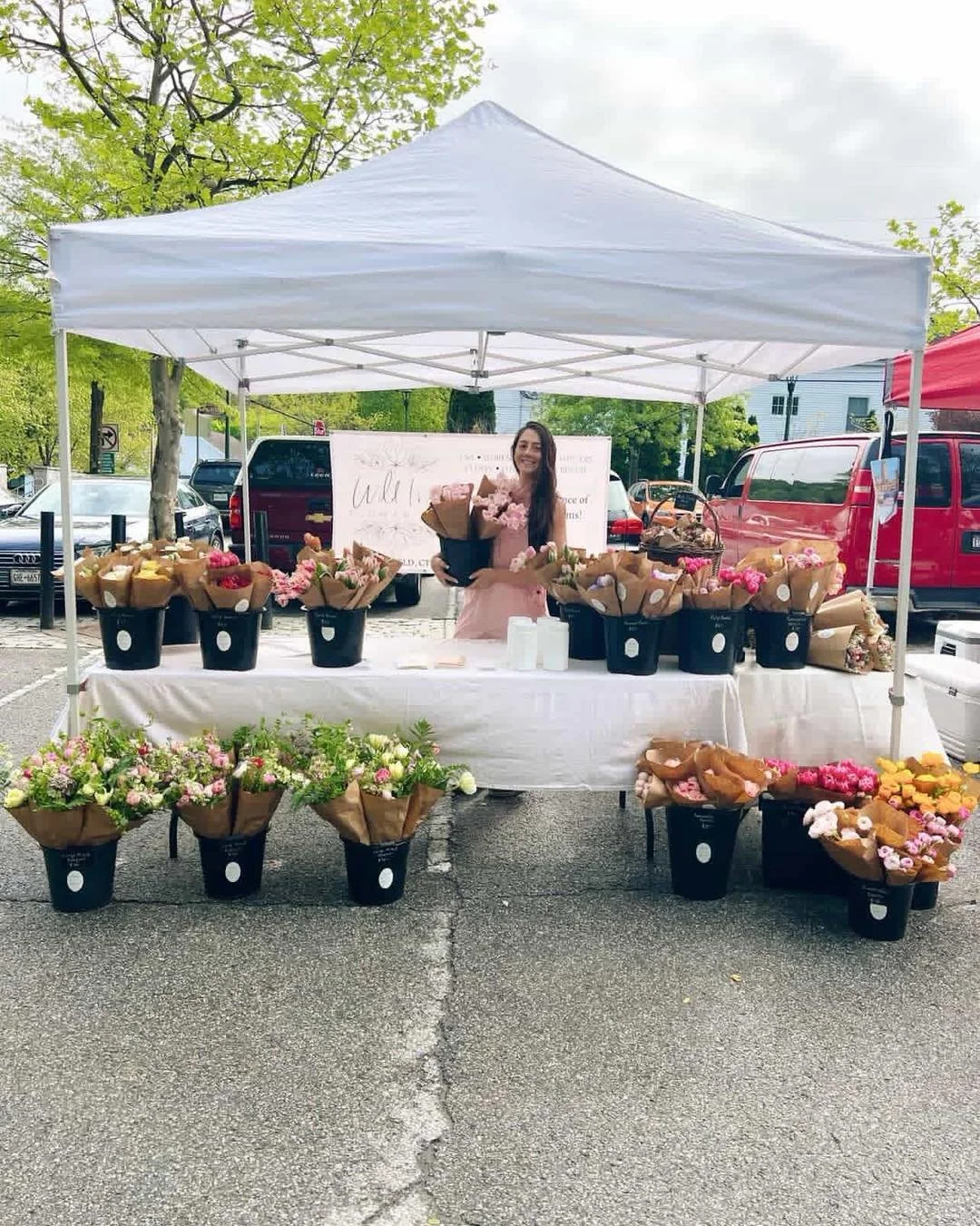 This Saturday we're bringing flowers for the moms!
Wild Iris is coming with tulips, ranunculus, poppies, and mixed bouquets &mdash; grown locally, by a mom, arranged with care for your mom. 

Alongside them, the full market is here. Fresh vegetables 