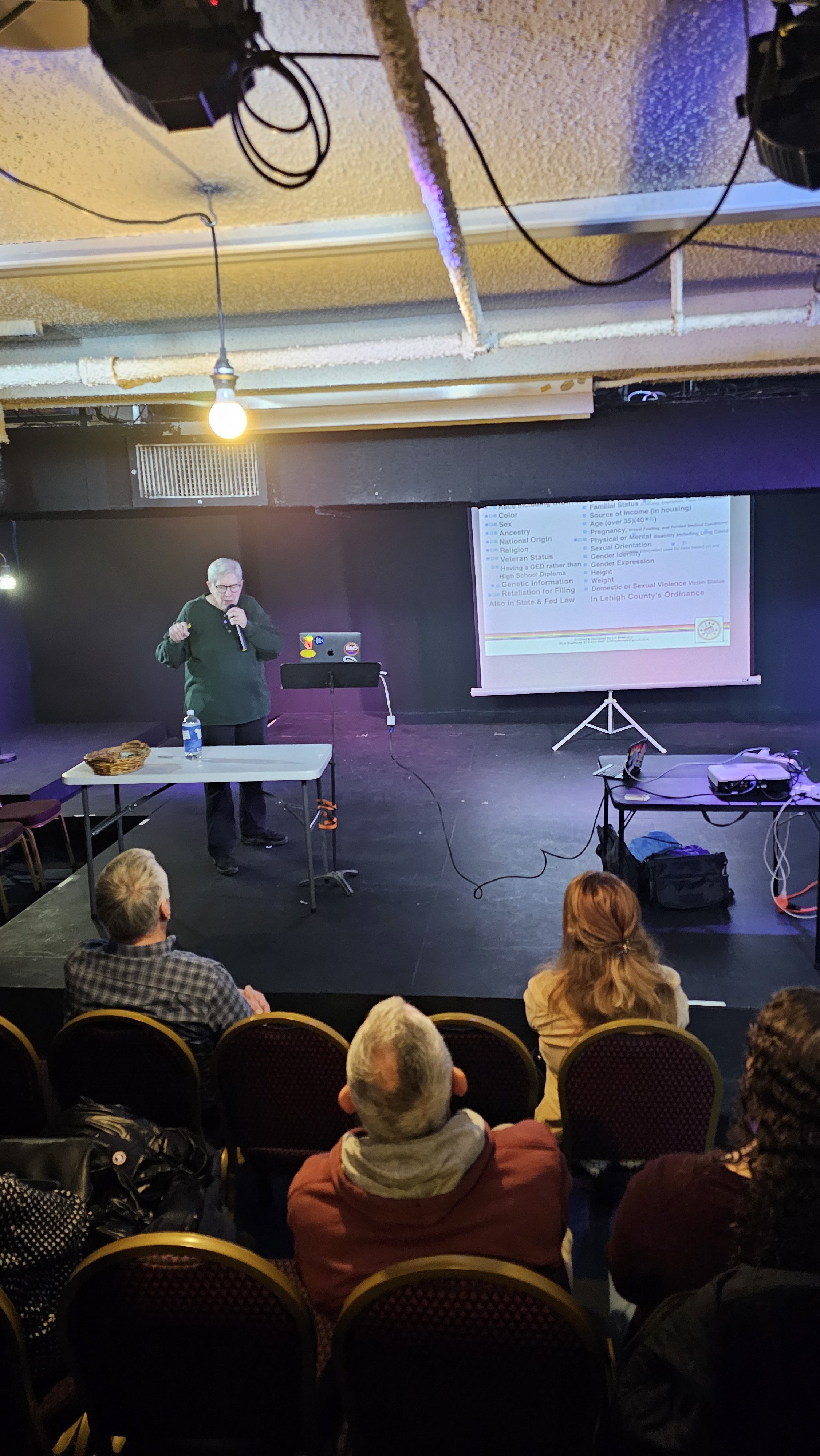 Liz Bradbury provides details about new anti-discrimination law to Lehigh County Humanists