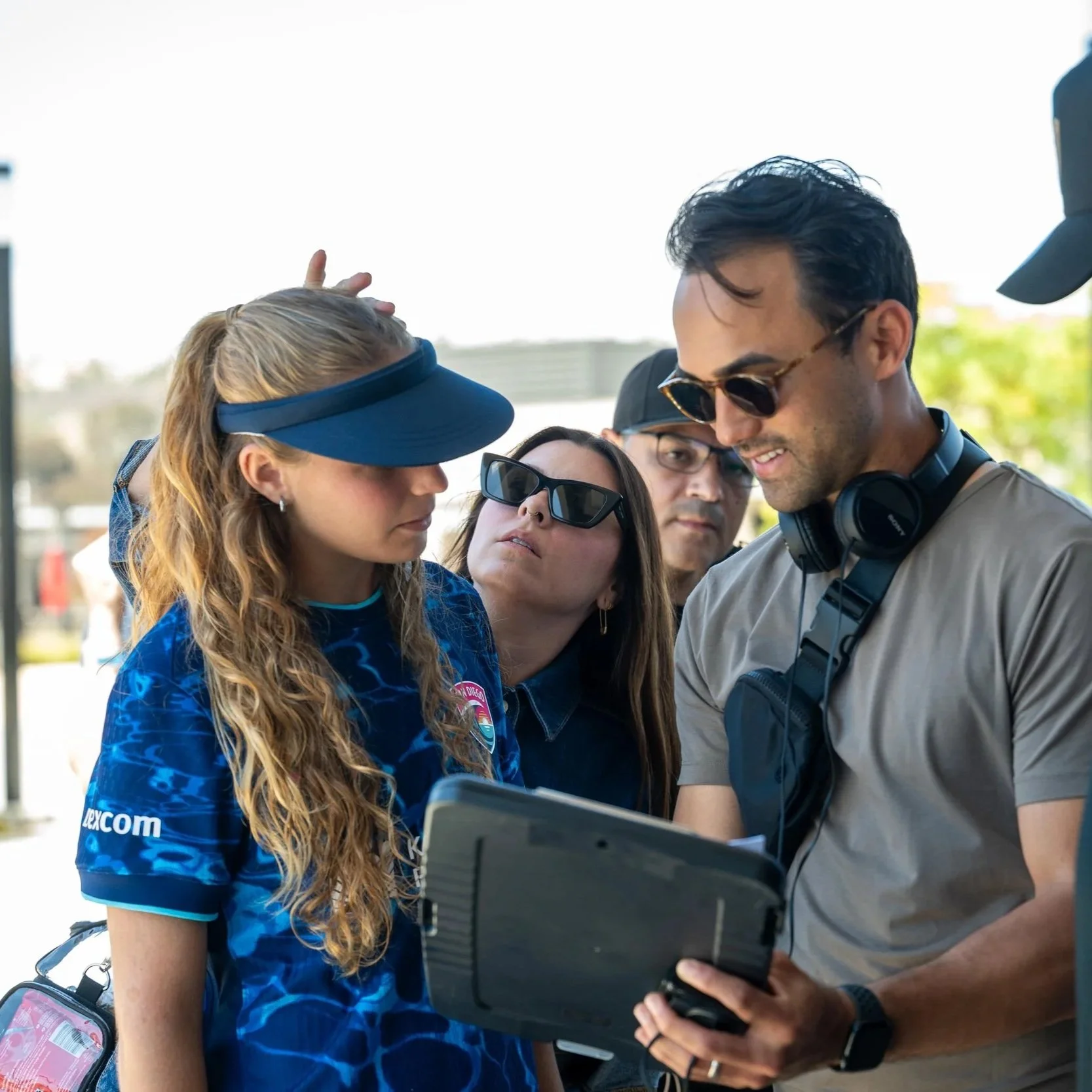 Director Daniel Mogg works with Kimi A