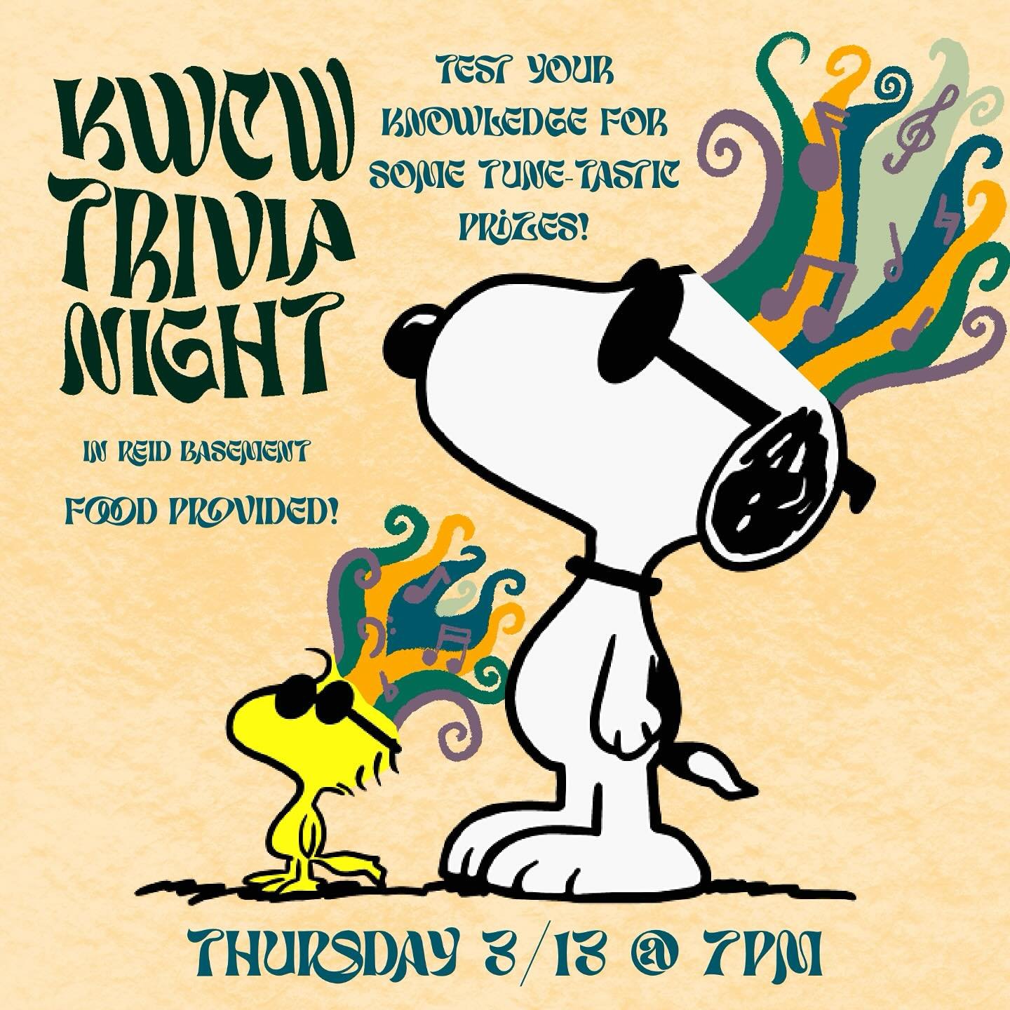 Join us THIS THURSDAY NIGHT for some trivia! Come and enjoy some pizza and play for the chance to win some prizes!
