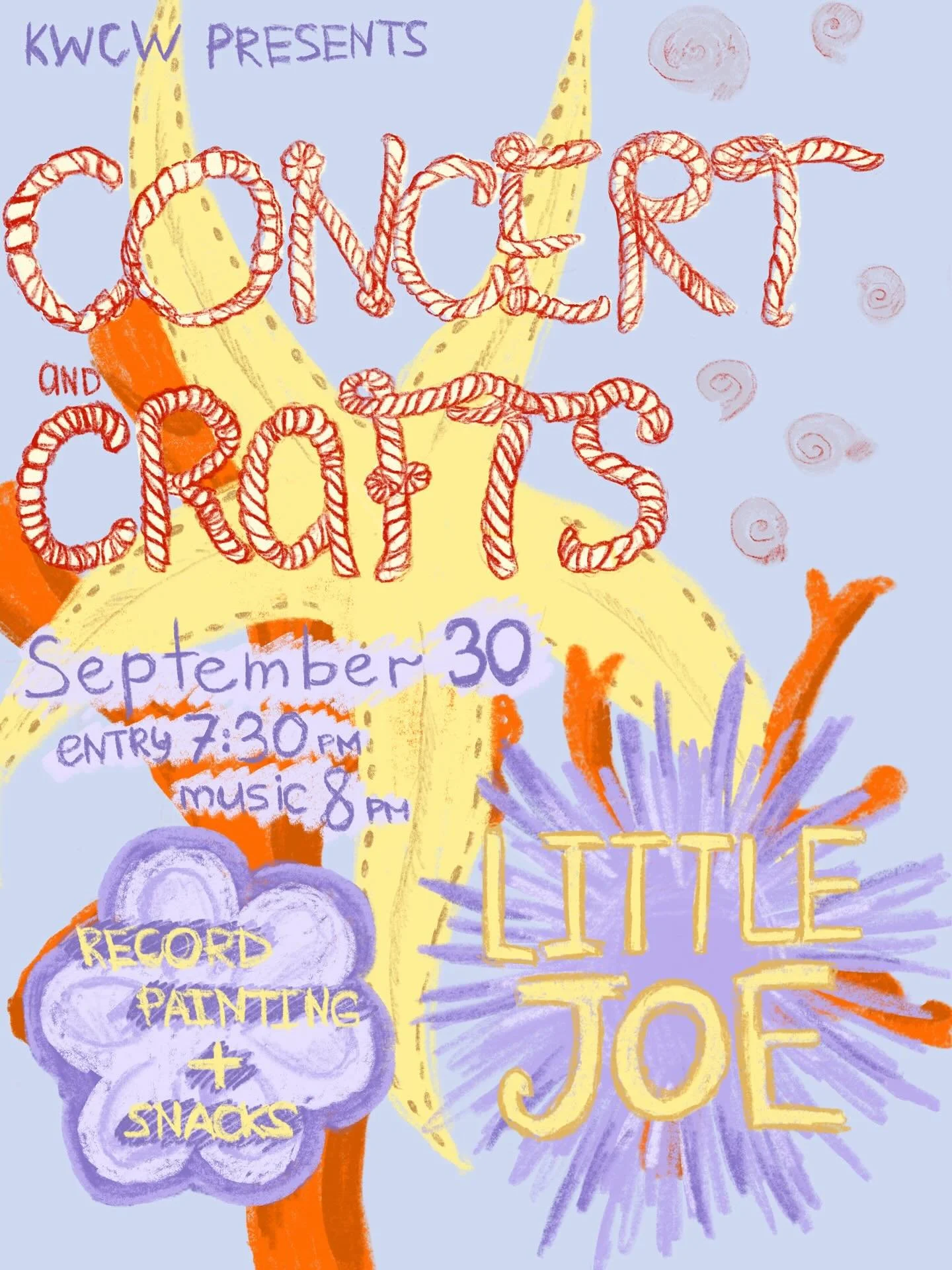 Come to Reid Basement on September 30th for some Concert &amp; Crafts!!