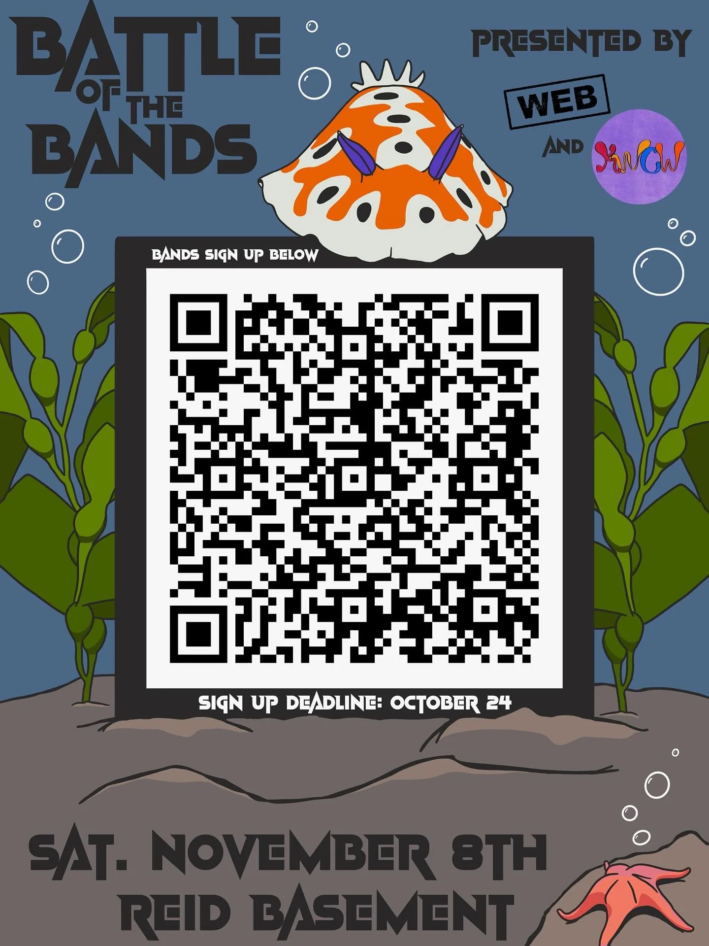 Sign up to BATTLE OF THE BANDS before October 24th
