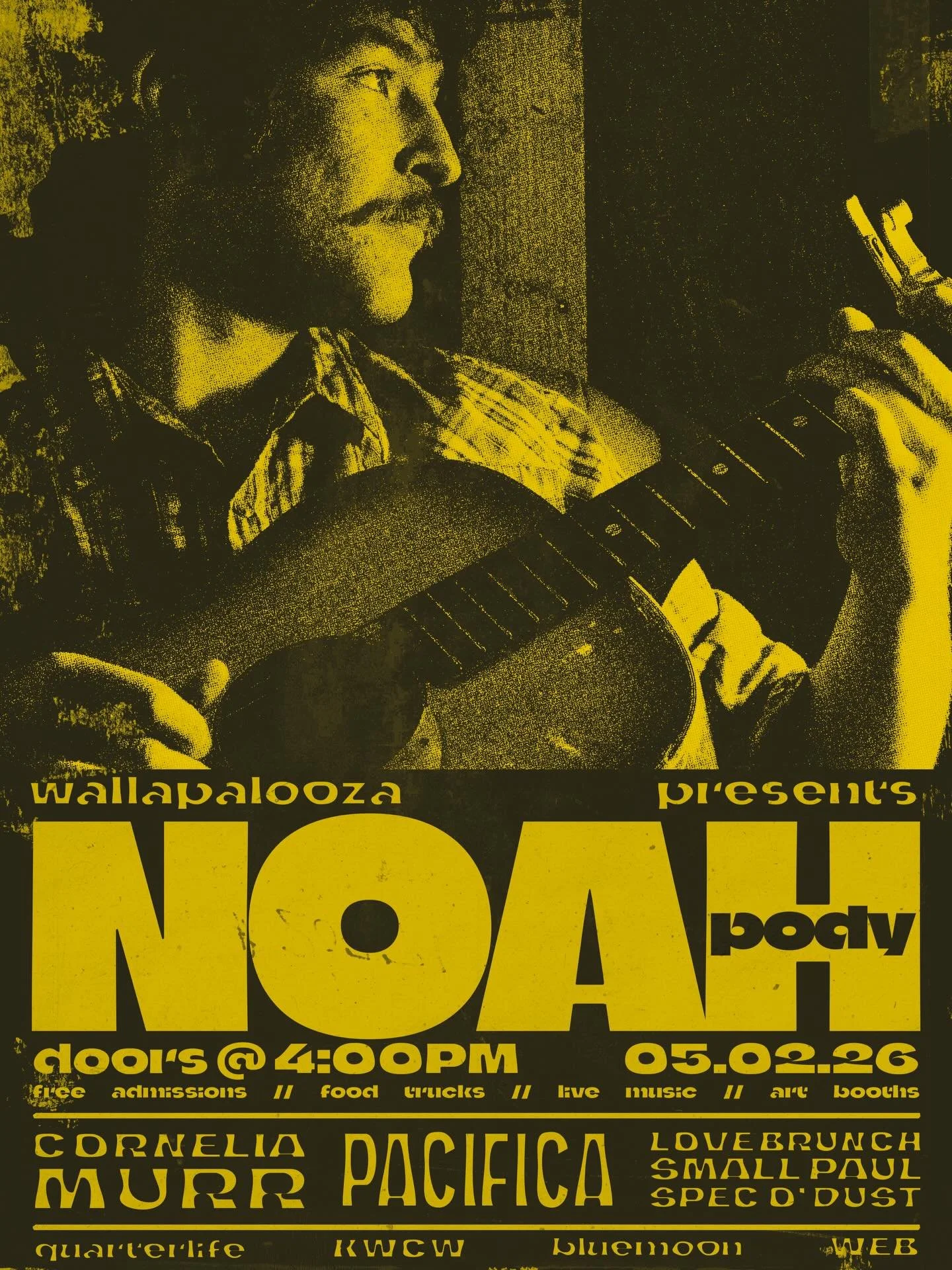 NOAH PODY was inspired to play guitar by his grandfather in 2015. Since then, music has taken him from Seattle to Walla Walla and as far as Albuquerque, Santa Fe, and Bozeman. Noah mostly considers himself a country folk and blues musician, but plays
