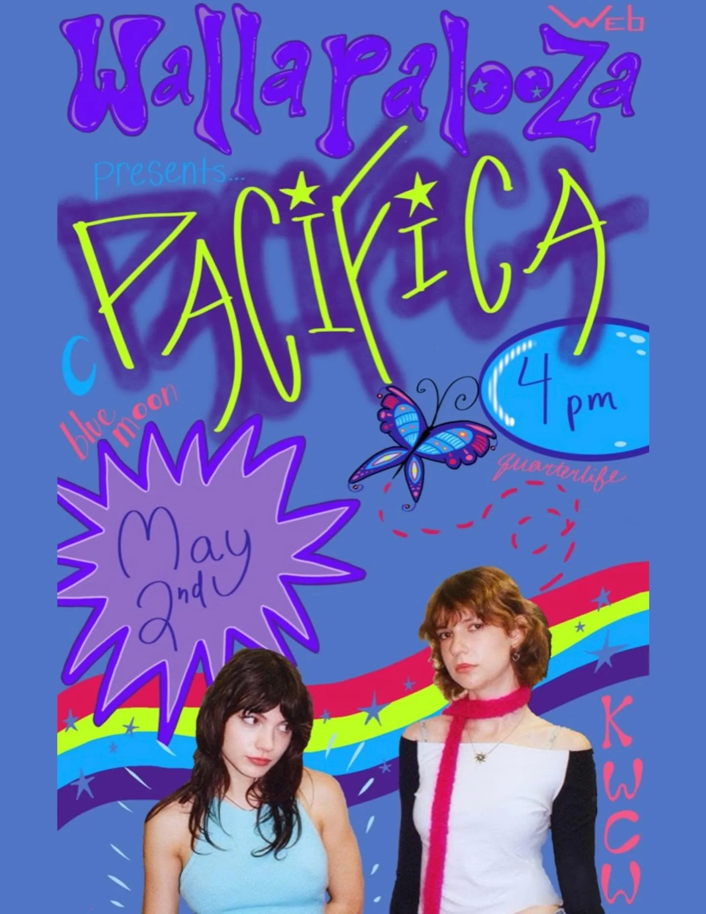 In&eacute;s and Martina met on a Strokes fan-page in 2022 and recorded a couple indie rock covers the first time they hung out. The covers blew up online and PACIFICA was born. The duo released their debut album FREAK SCENE in 2023 and their sophomor