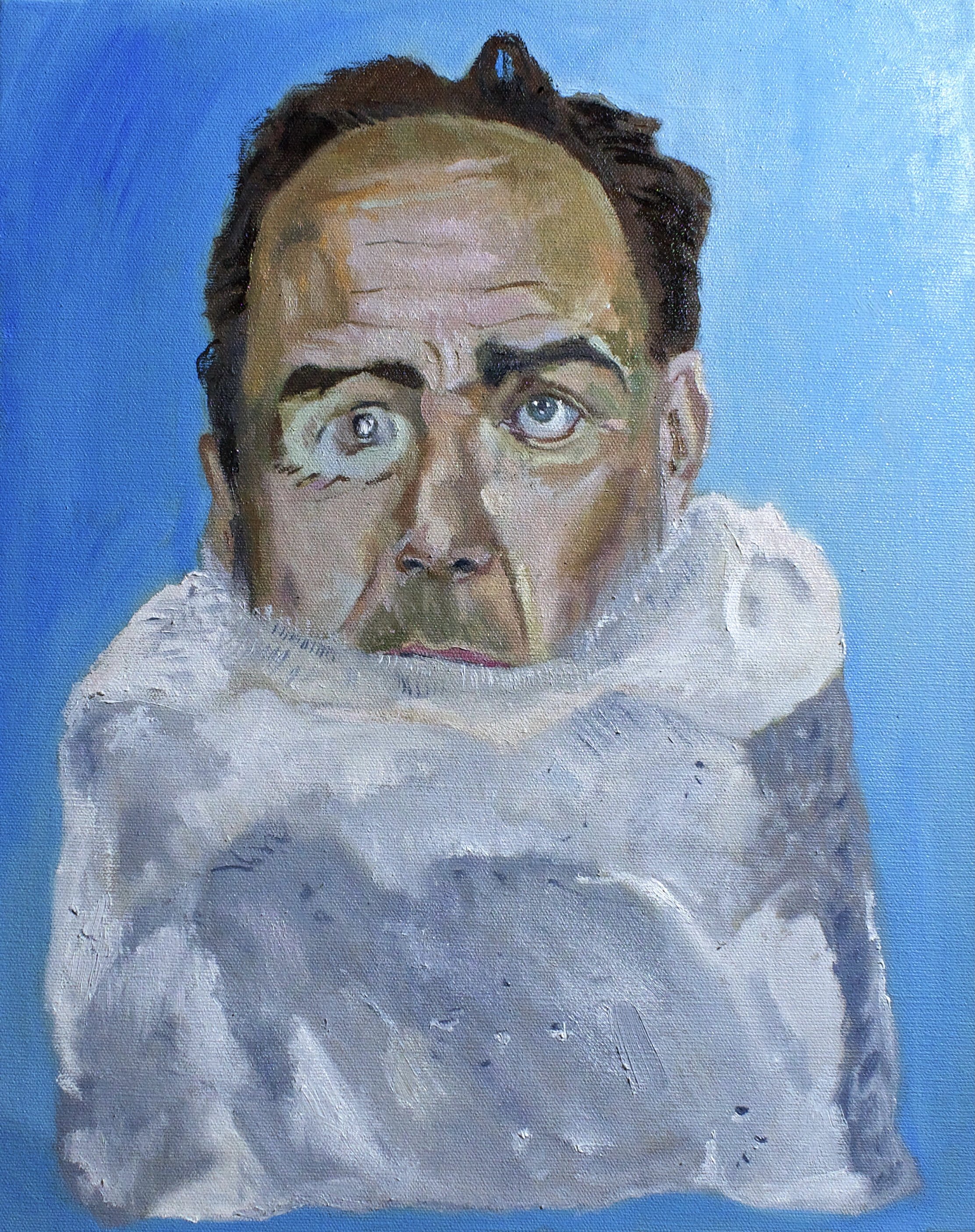 The Fourth Promethean. Oil on linen. 40 x 50cm. 2022.