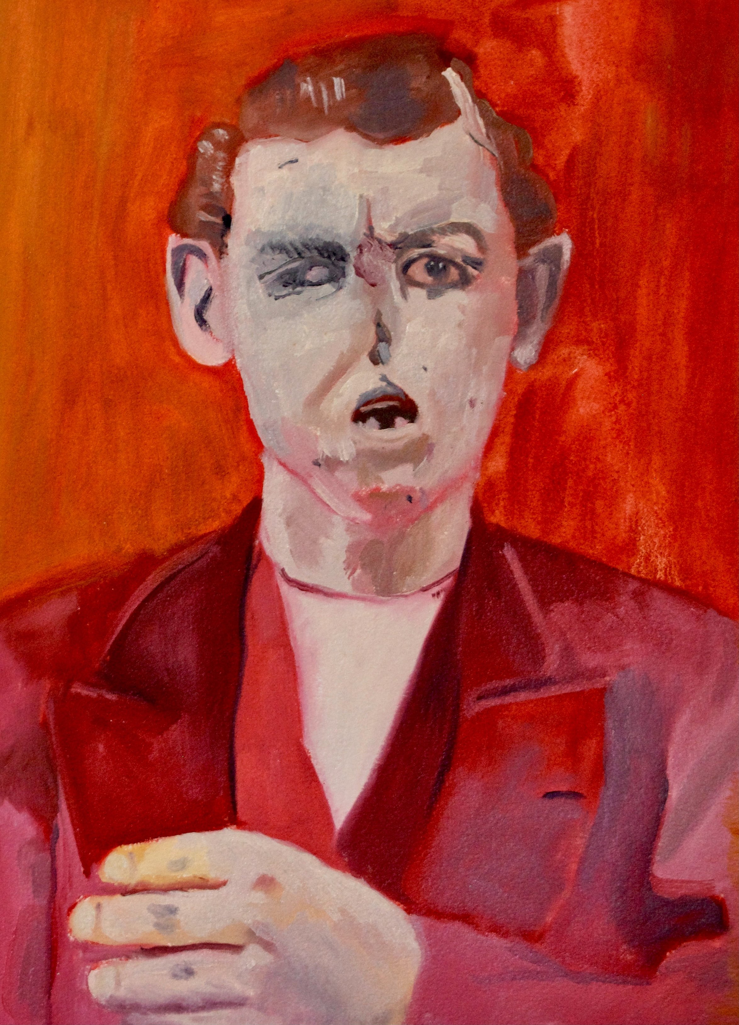 Syphilis Patient 4. Oil on paper. 31 x 41cm. 2021