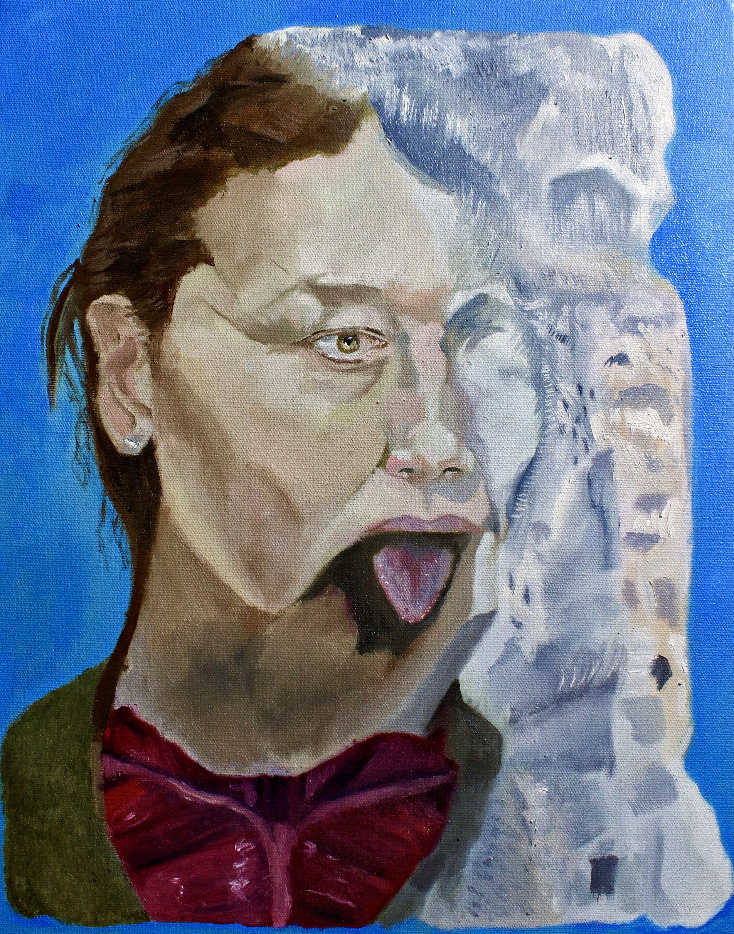 The Third Promethean. Oil on linen. 40 x 50cm. 2022.