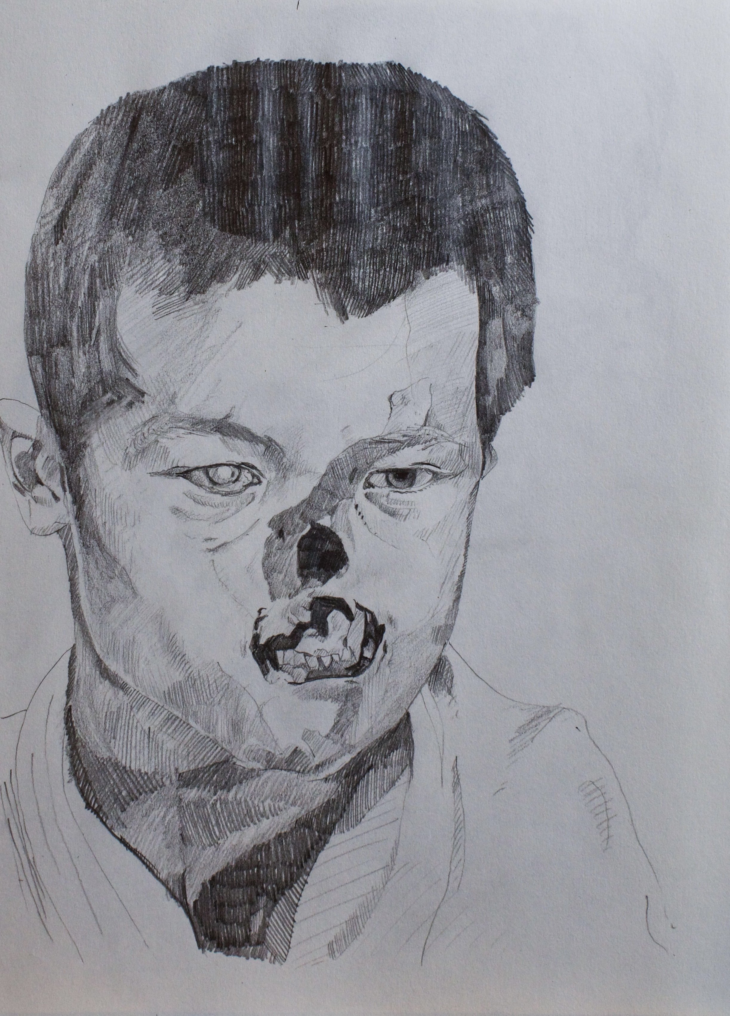 Sketch for The Second Promethean. Pencil on paper. 21 x 29cm. 2022.