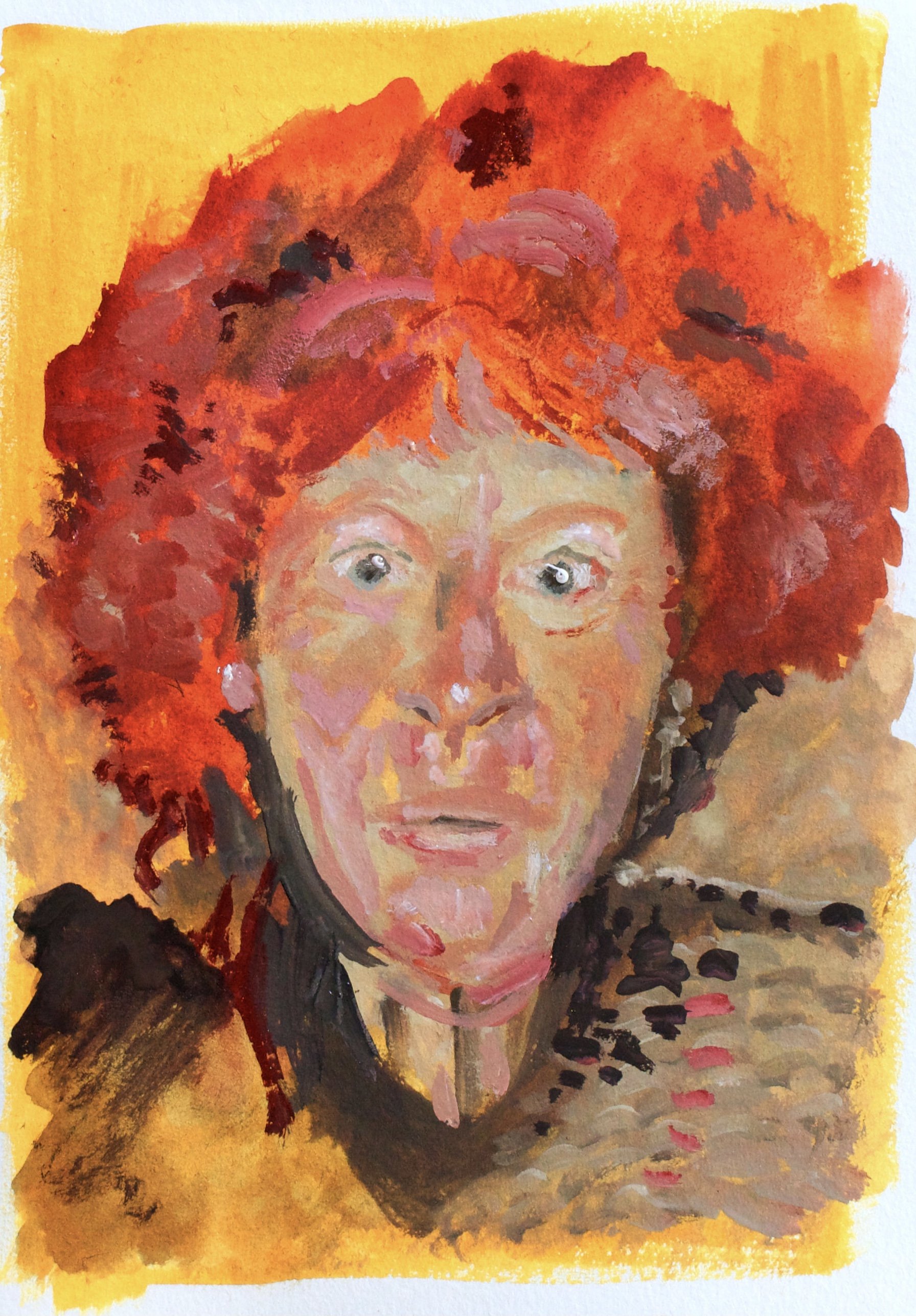The Promethean Book. Head 21/page 25. Watercolour. 2023.