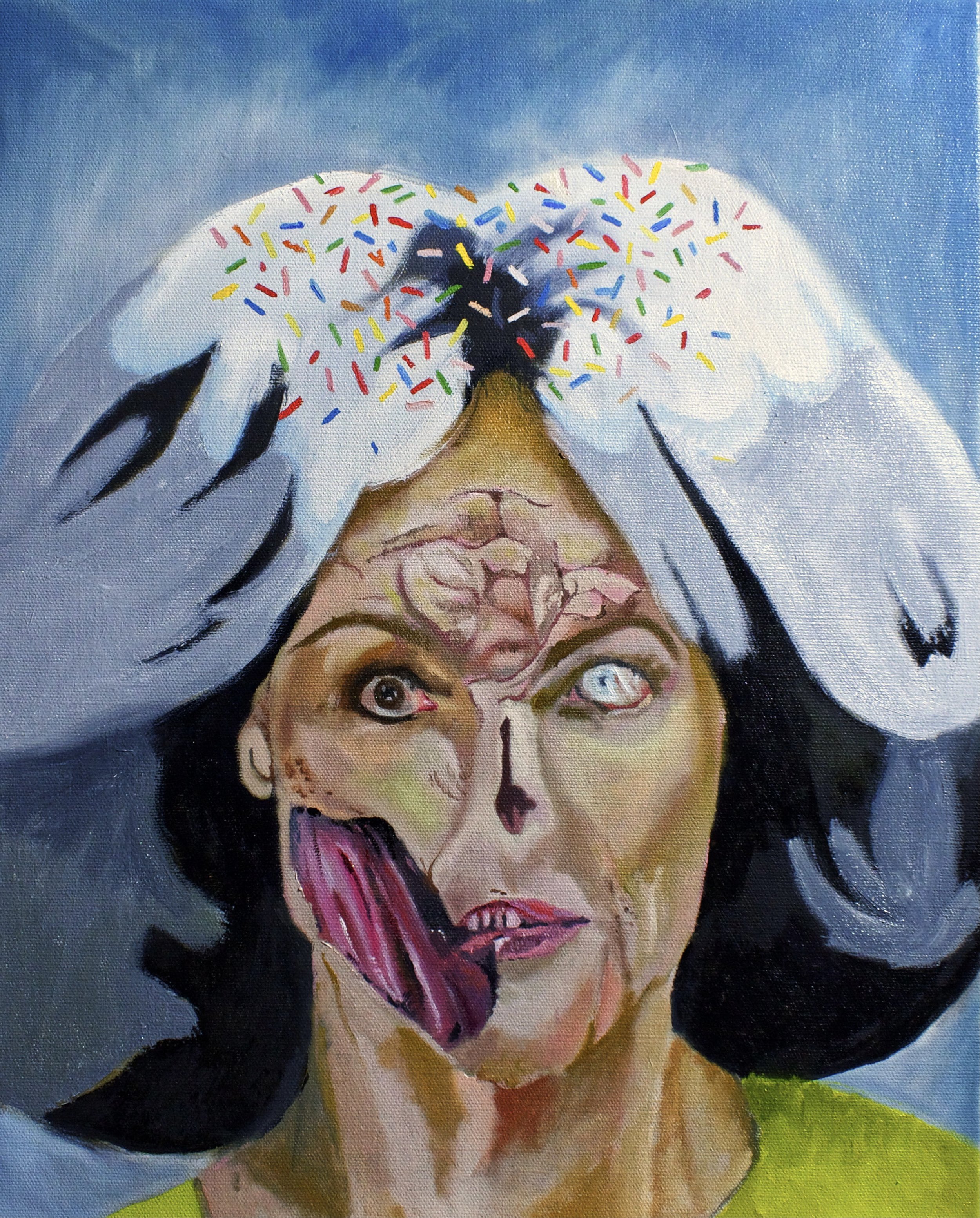 The First Promethean. Oil on linen. 40 x 50cm. 2022