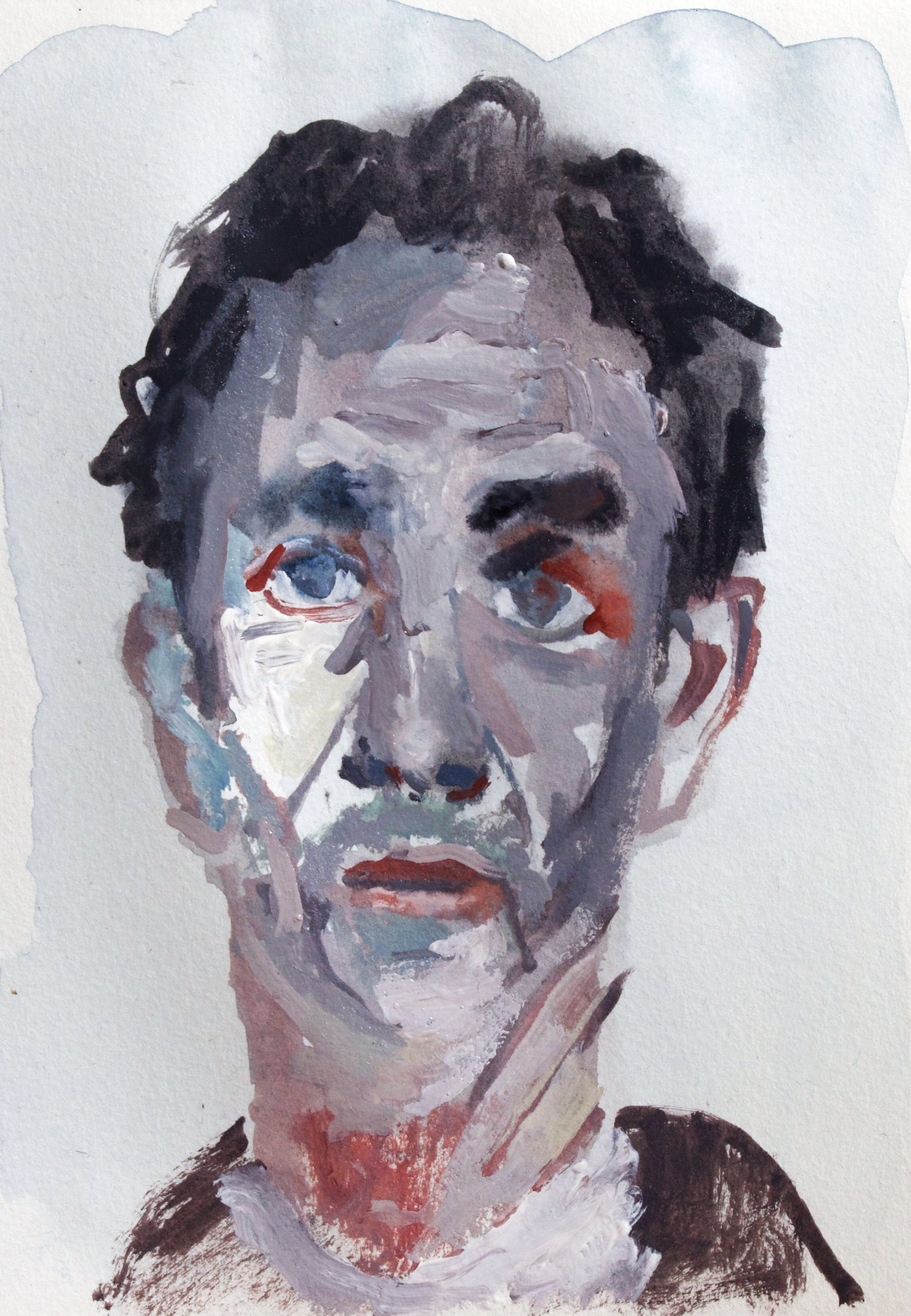 The Promethean book. Head 25/page 29. Watercolour. 2023