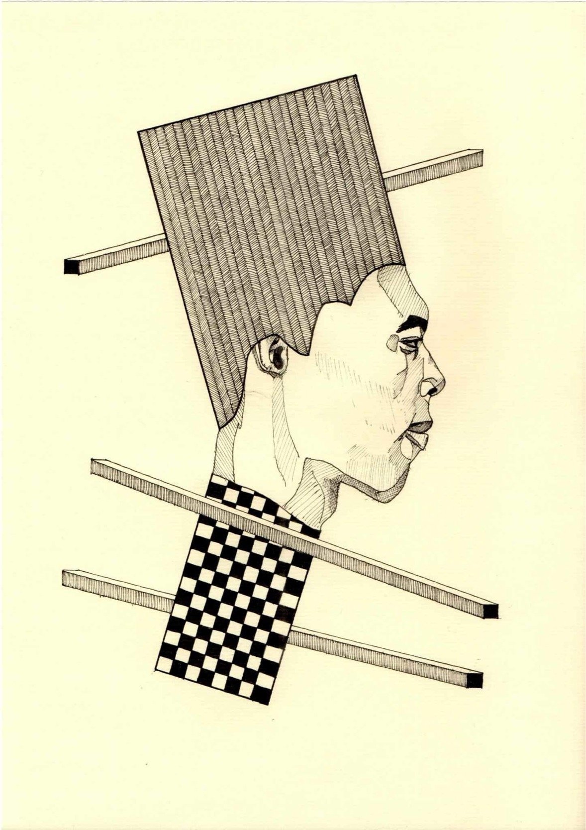 Untitled. Ink on laid paper. 21 x 29cm. 2017