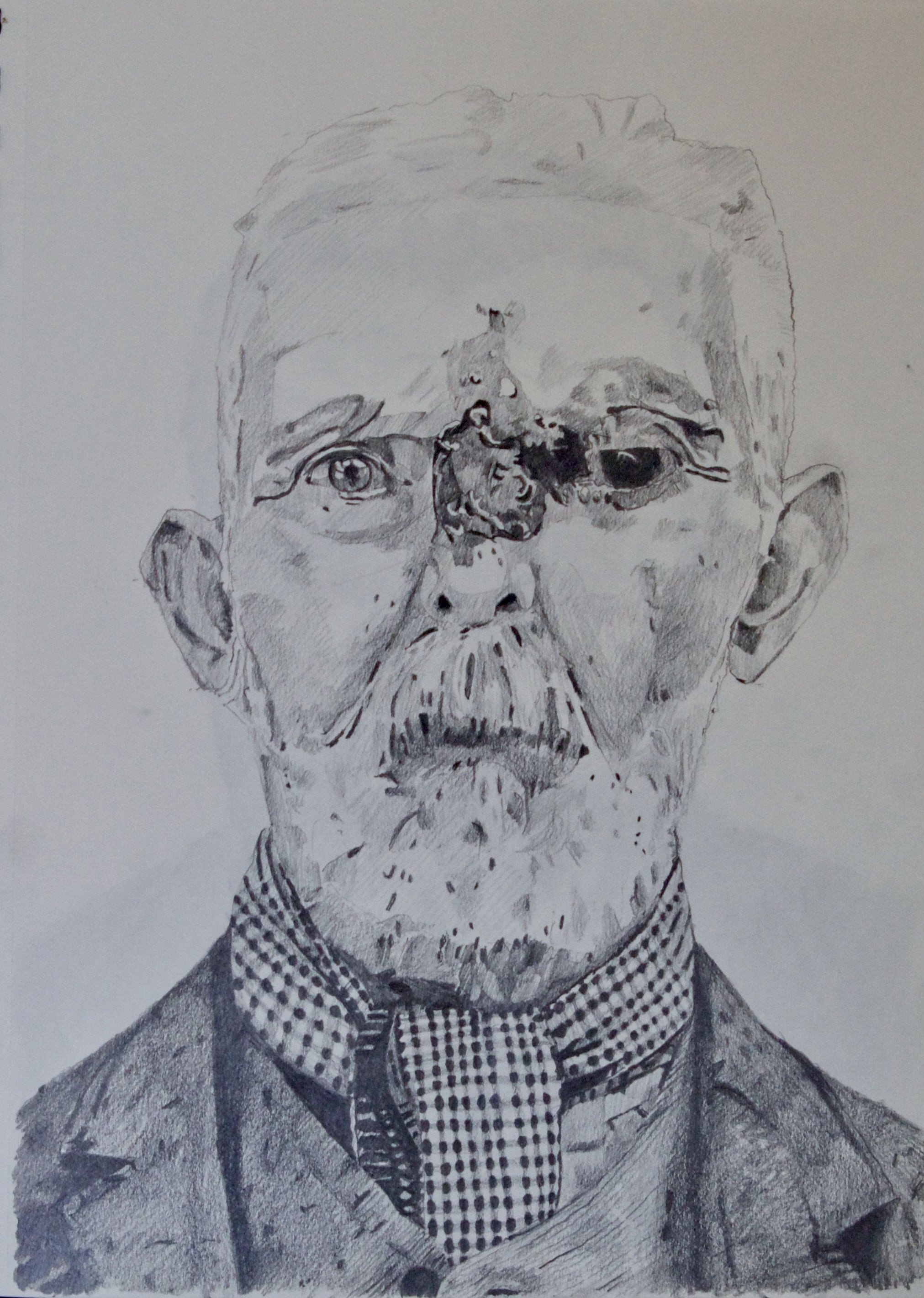 The oracle from the land of nod. Pencil on paper. 21 x 29cm. 2021.