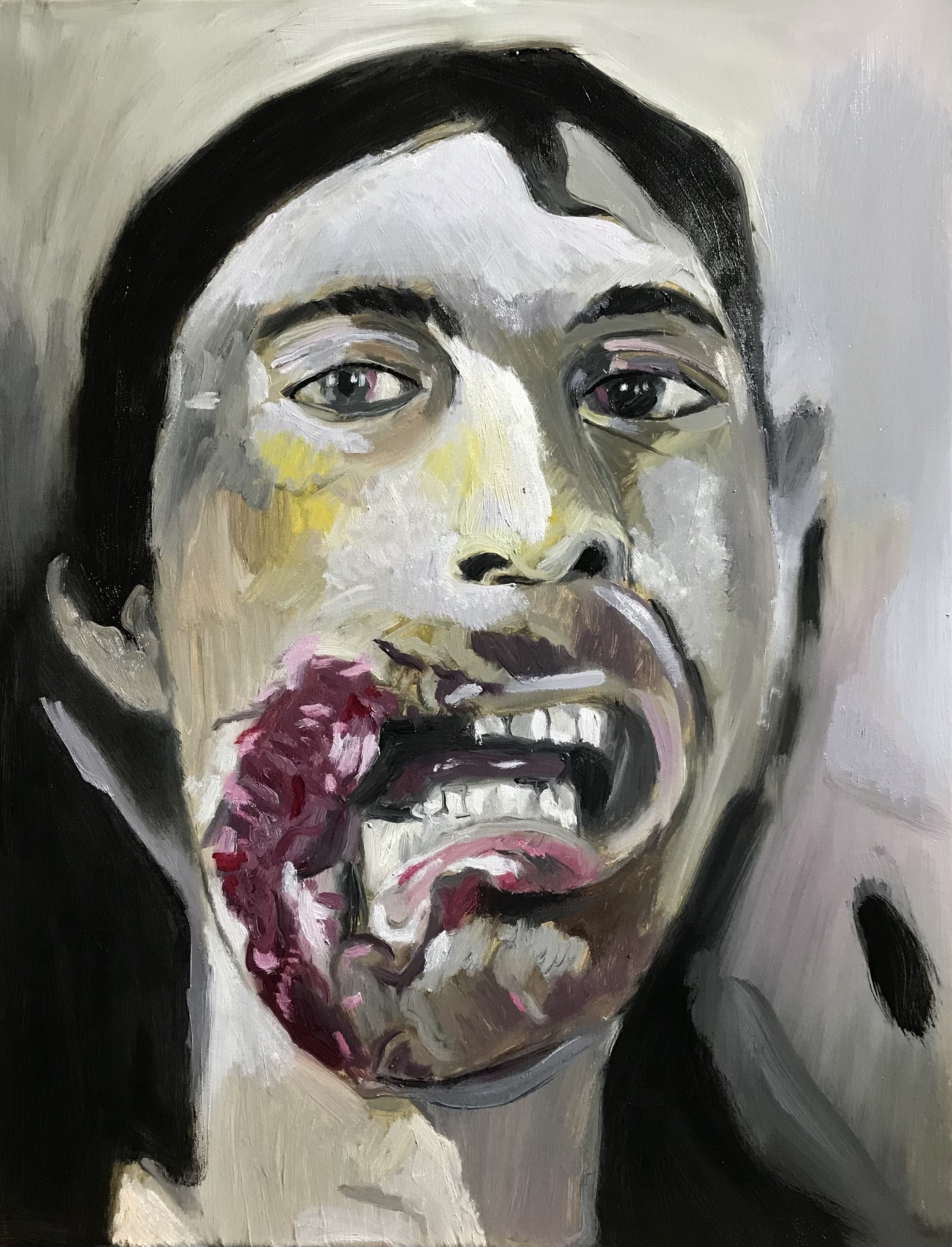 untitled. Oil on linen. 35.6 x 45.7cm. 2021
