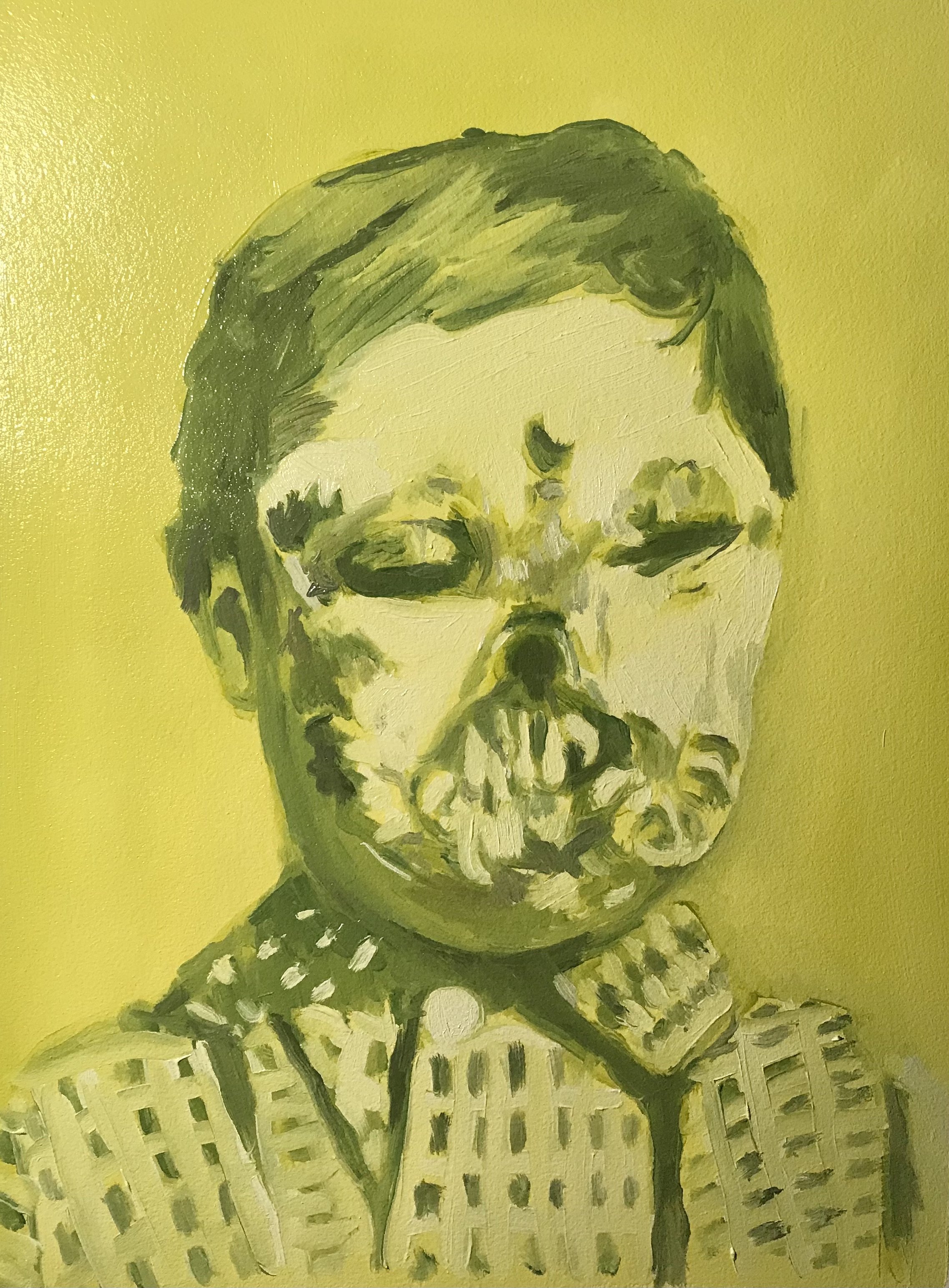 Syphilis Patient 3. Oil on paper. 31 x 41cm. 2021