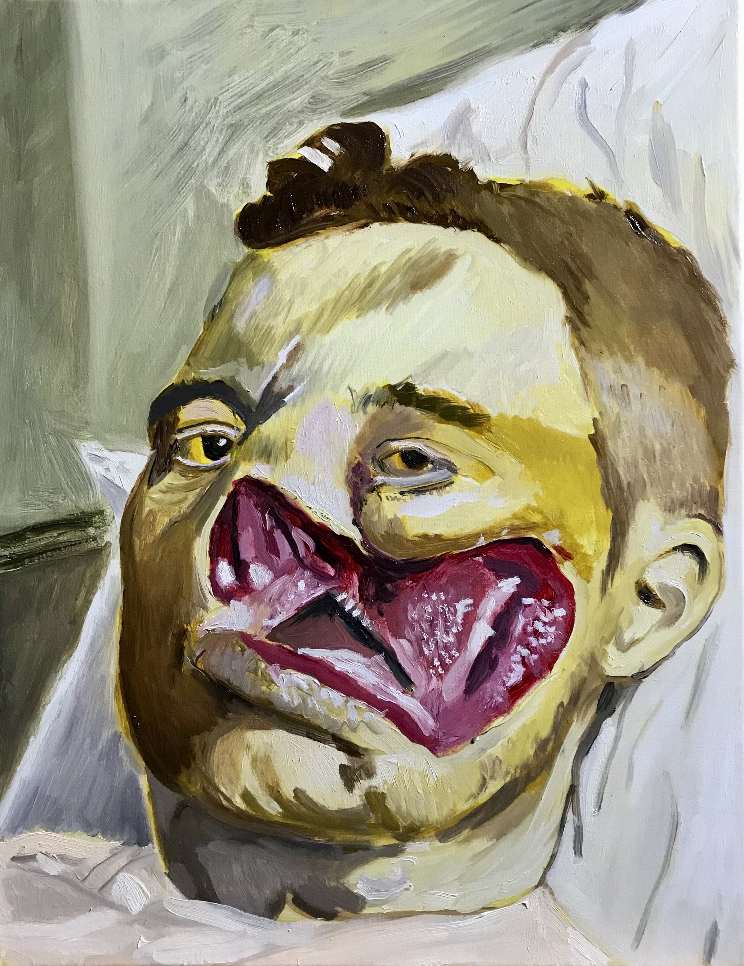 Private Williams Thomas. Oil on linen. 35.6 x 45.7cm. 2021