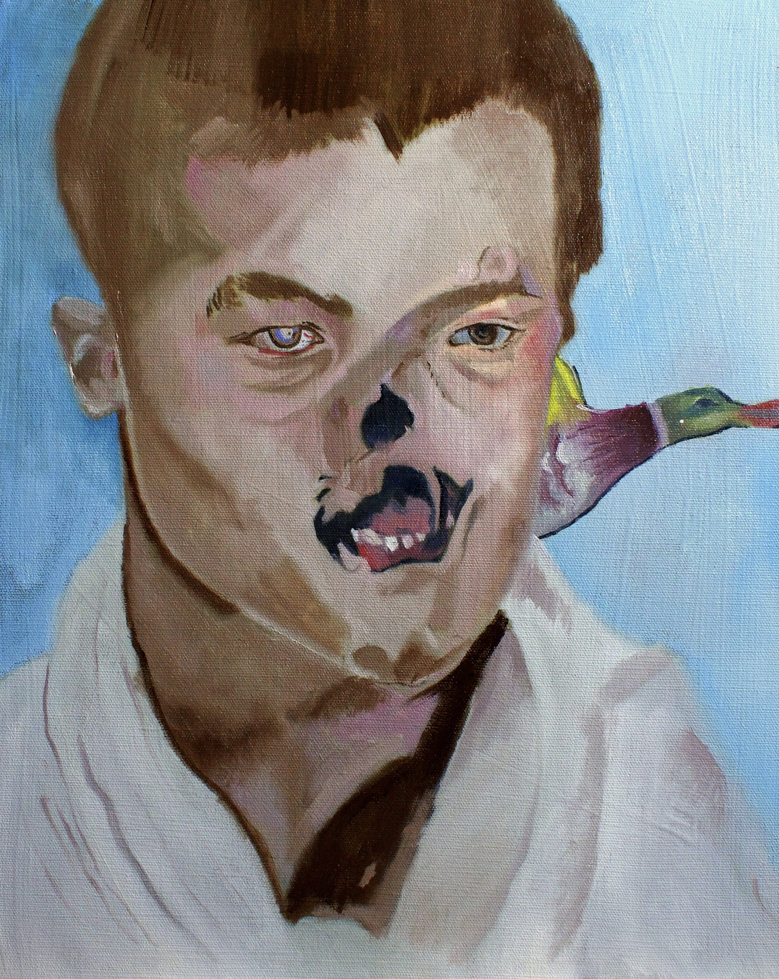 The Second Promethean. Oil on linen. 40 x 50cm. 2022