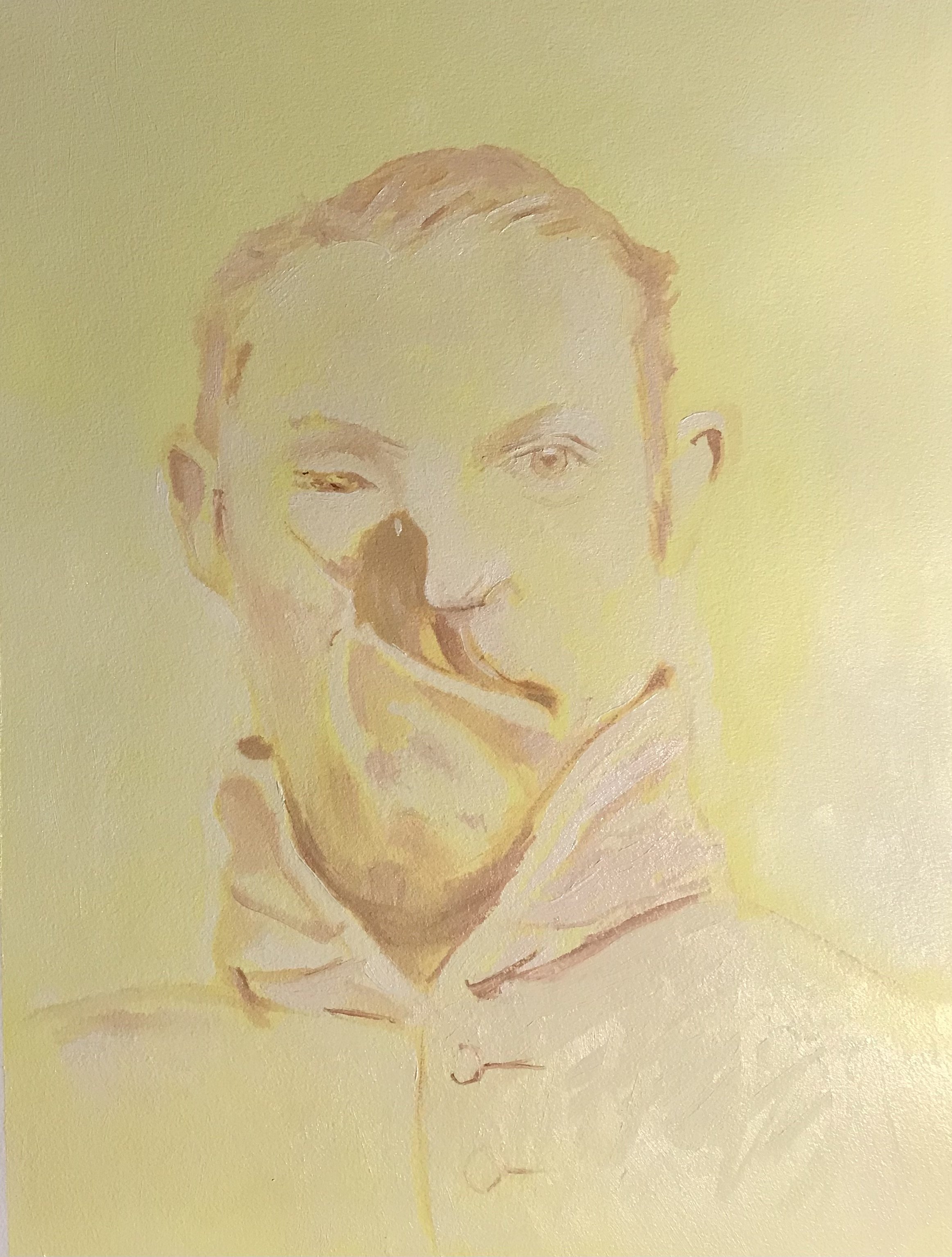 Syphilis Patient 2. Oil on paper. 31 x 41cm. 2021