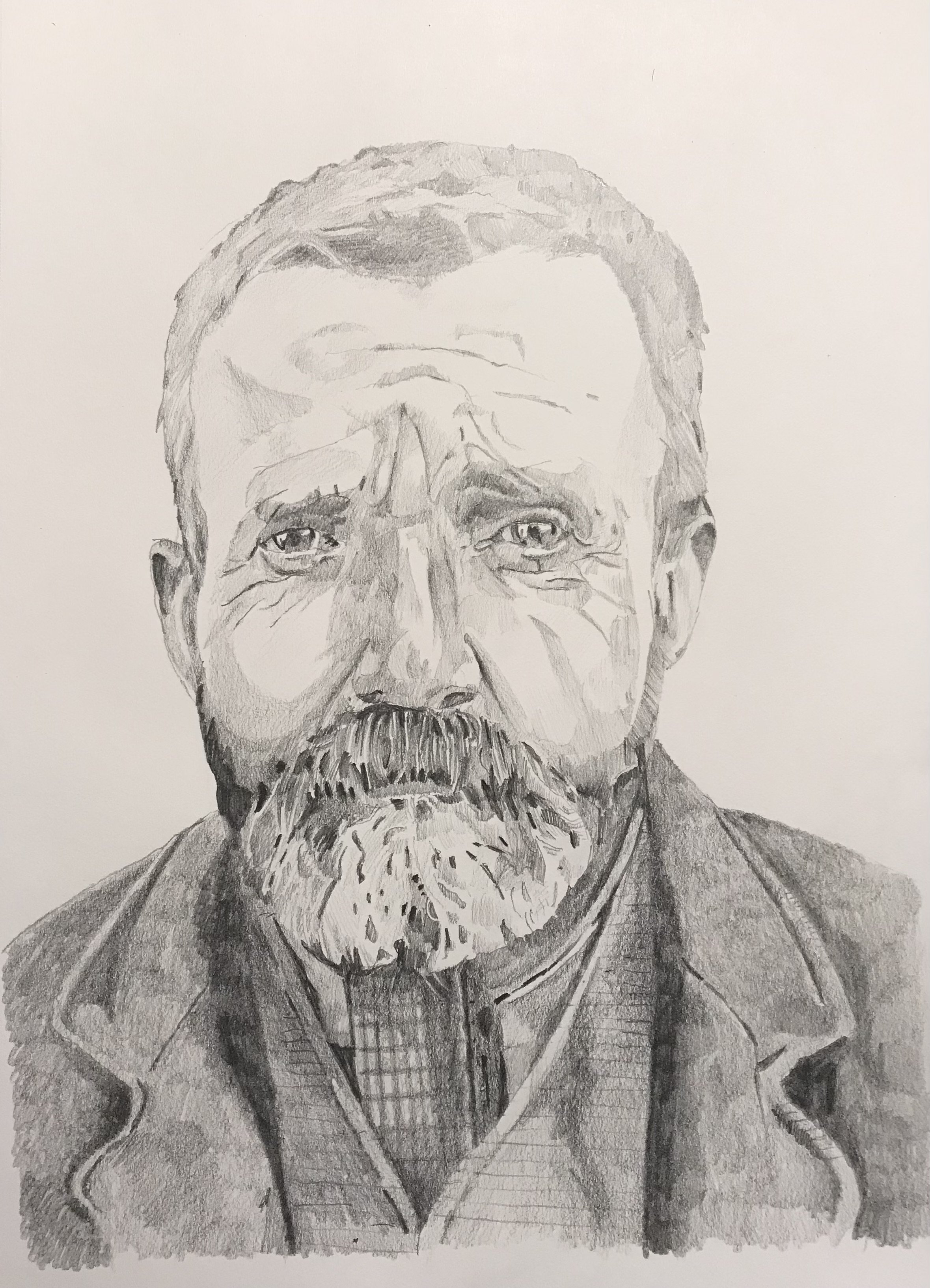 I saw satan fall like lightening from heaven. Pencil on paper. 21 x 29cm. 2021