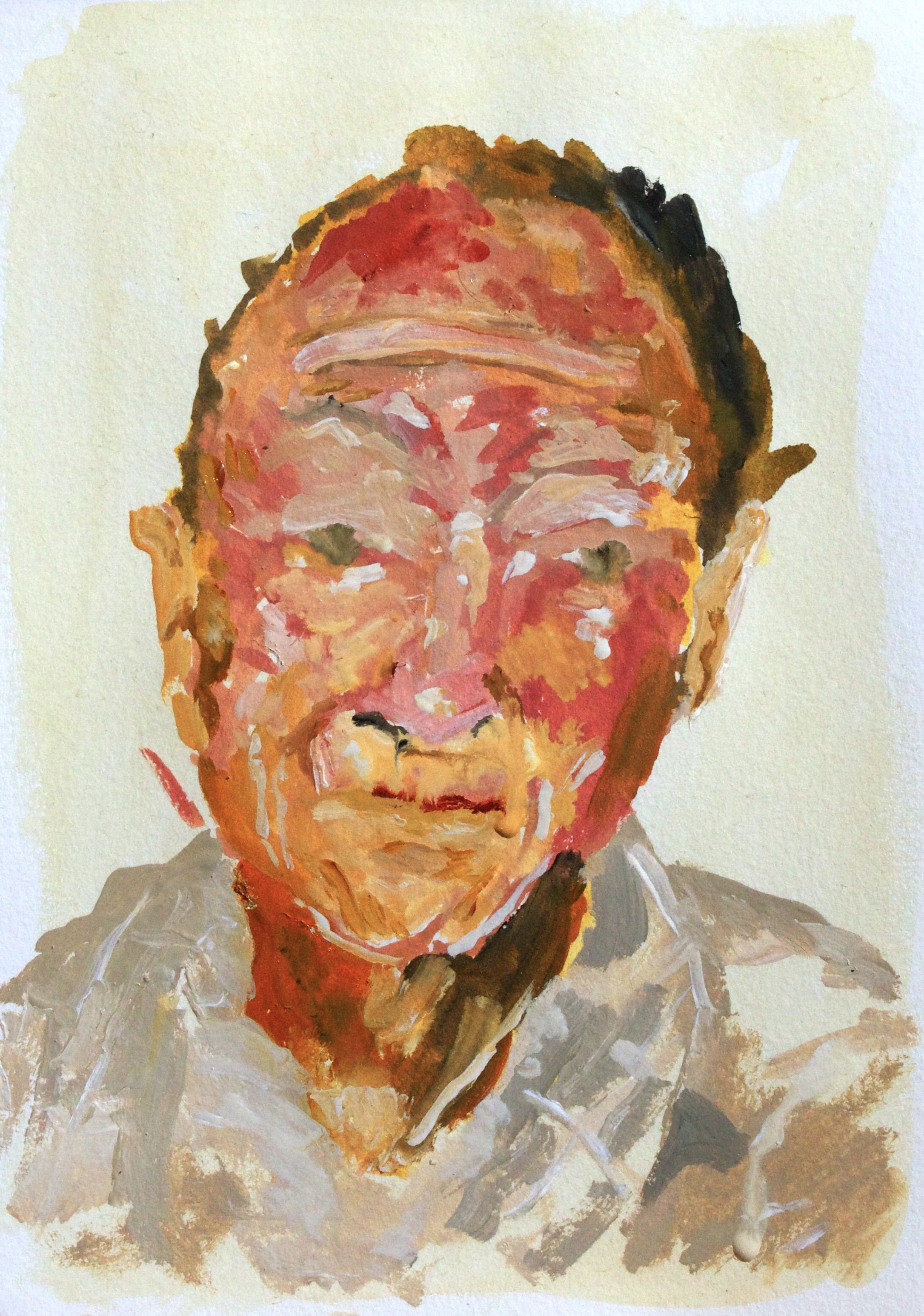The Promethean Book. Head 19/page 23. Watercolour. 2023.