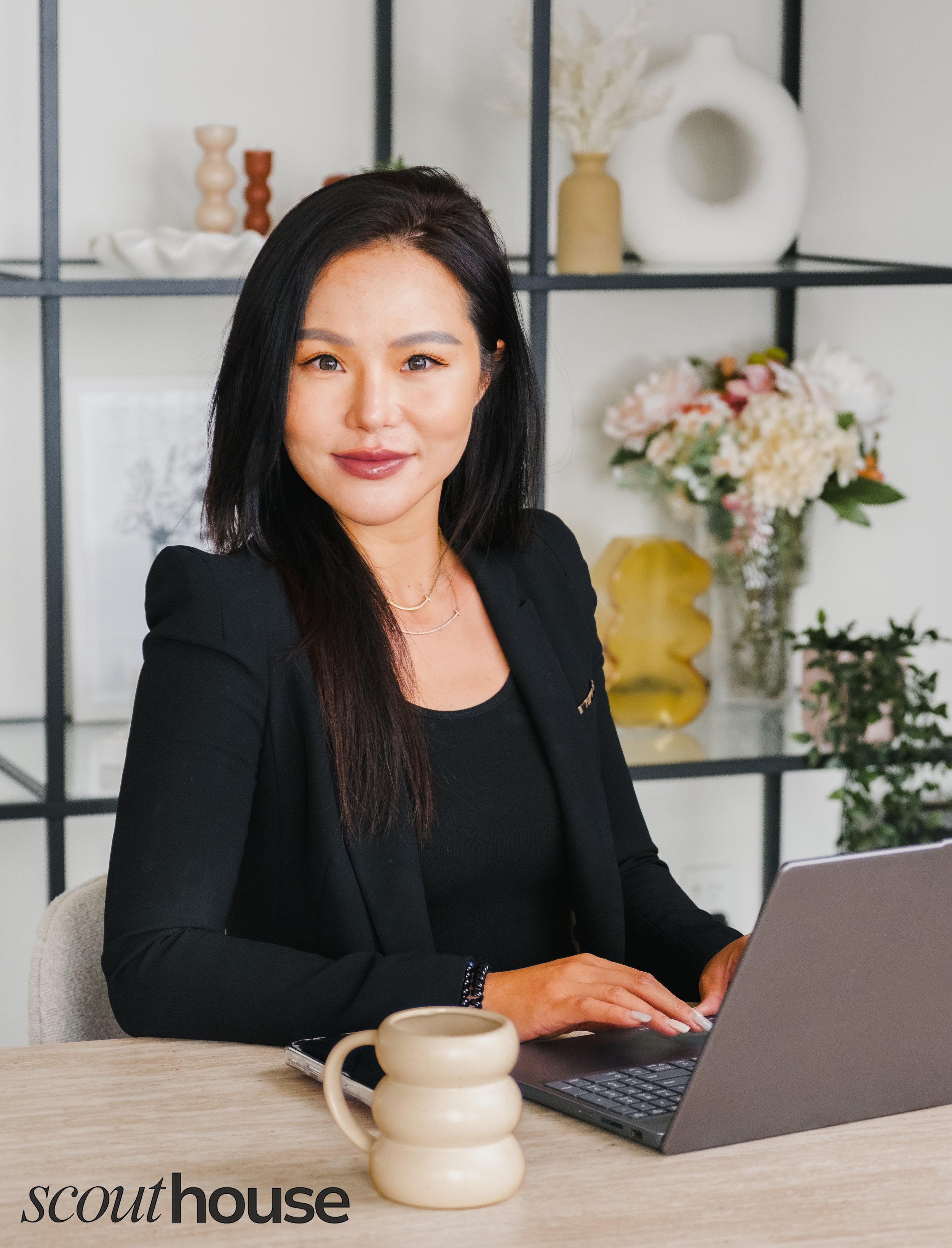 An image that depicts an example image of a Personal Brand photo shoot for a local business. The image is designed to give viewers a sense of a professional business, warm and ready to assist with the advertised services.