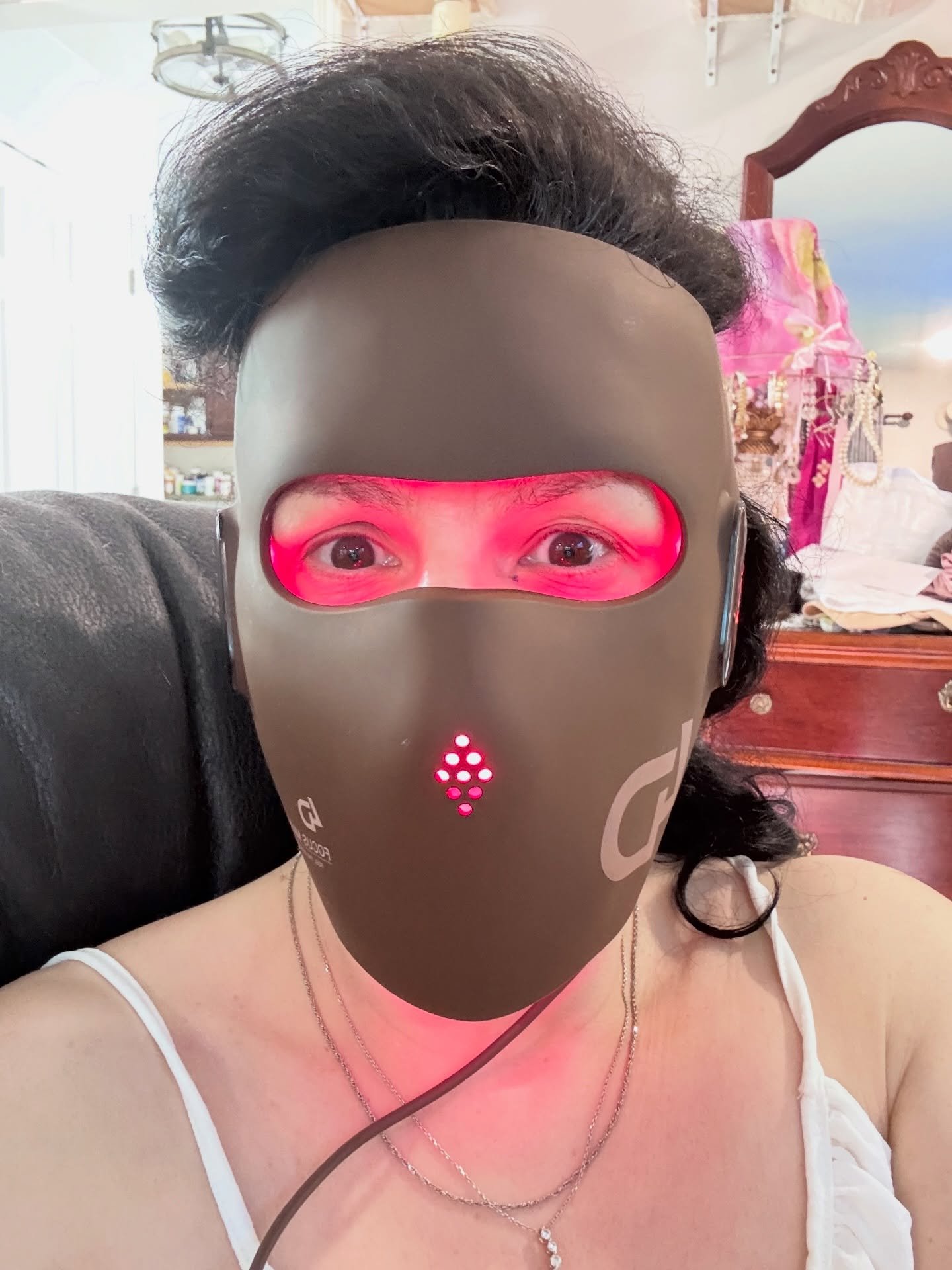 &ldquo;Luke, I am your father&rdquo; 
Got a laser not LED but an FDA approved laser therapy mask.  I&rsquo;ll make a video in the feeling, results, tomorrow.  Hard to speak in this!!!