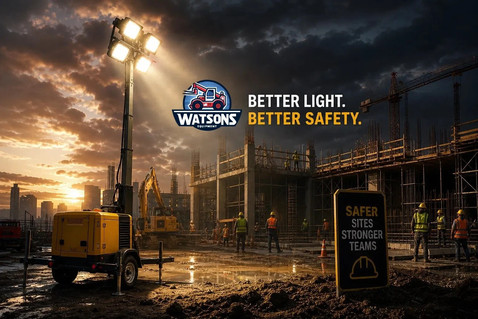 How Portable Light Towers Improve Construction Site Safety