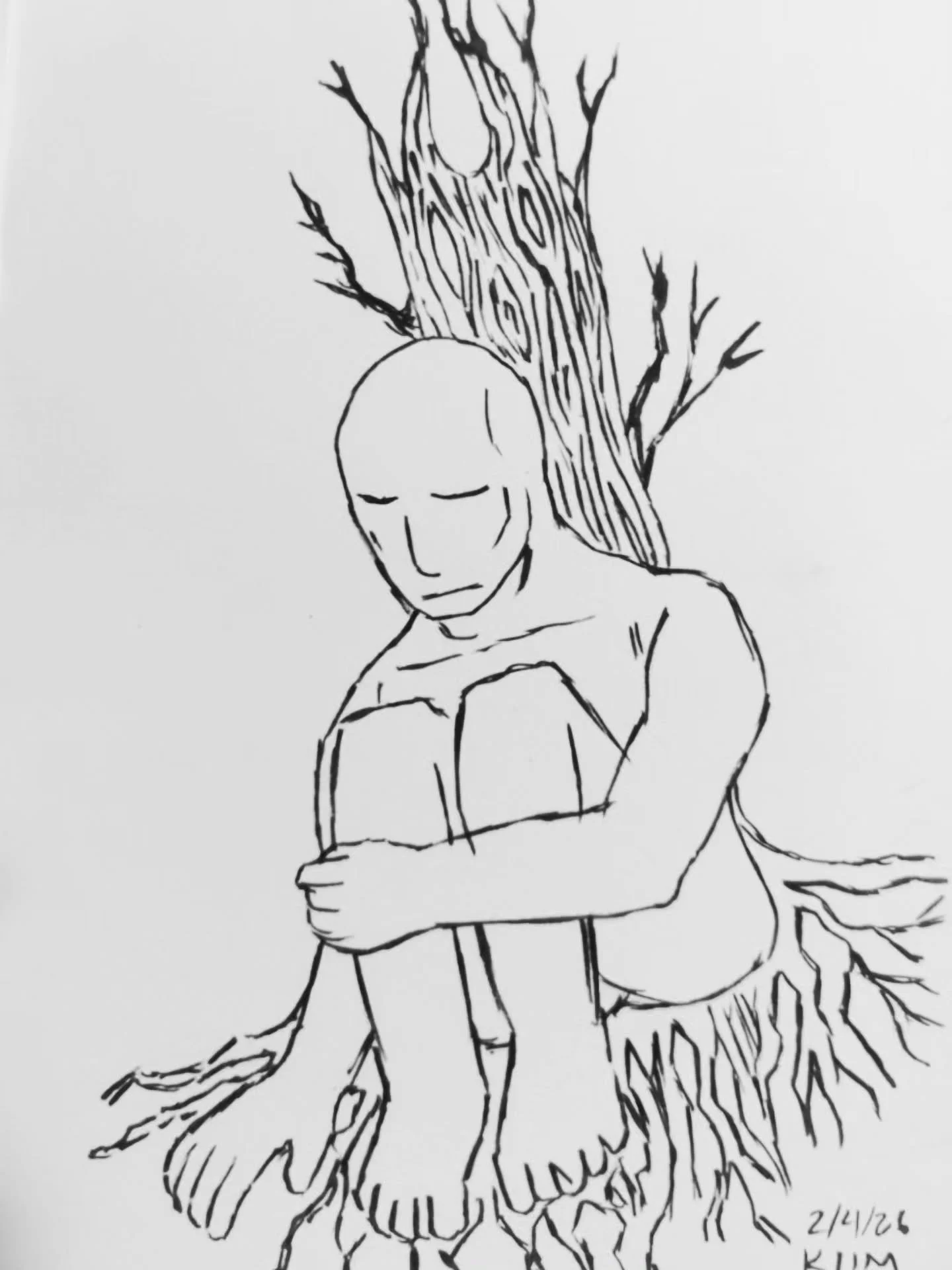 Deep Rooted #sketch #sketchbook #tree #art #artpractise