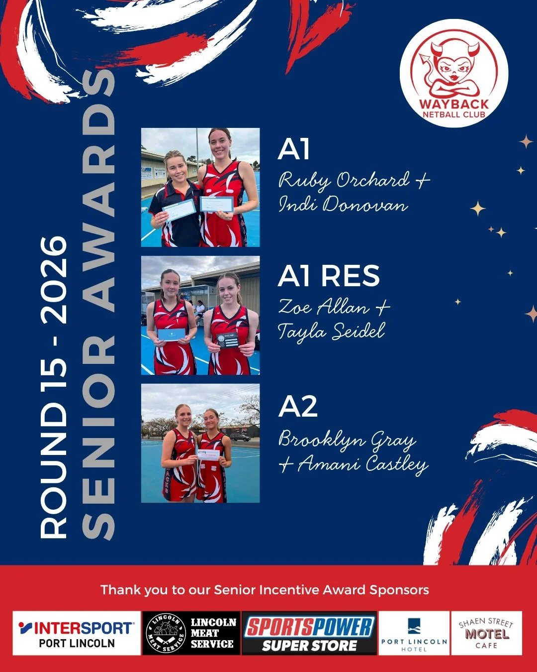 That&rsquo;s a wrap on the 2026 minor round! ❤️💙🏐

Round 15 marked our final game before finals, and what a season it&rsquo;s been so far.

A big congratulations to all of this week&rsquo;s Incentive Award winners for their effort, teamwork, determ