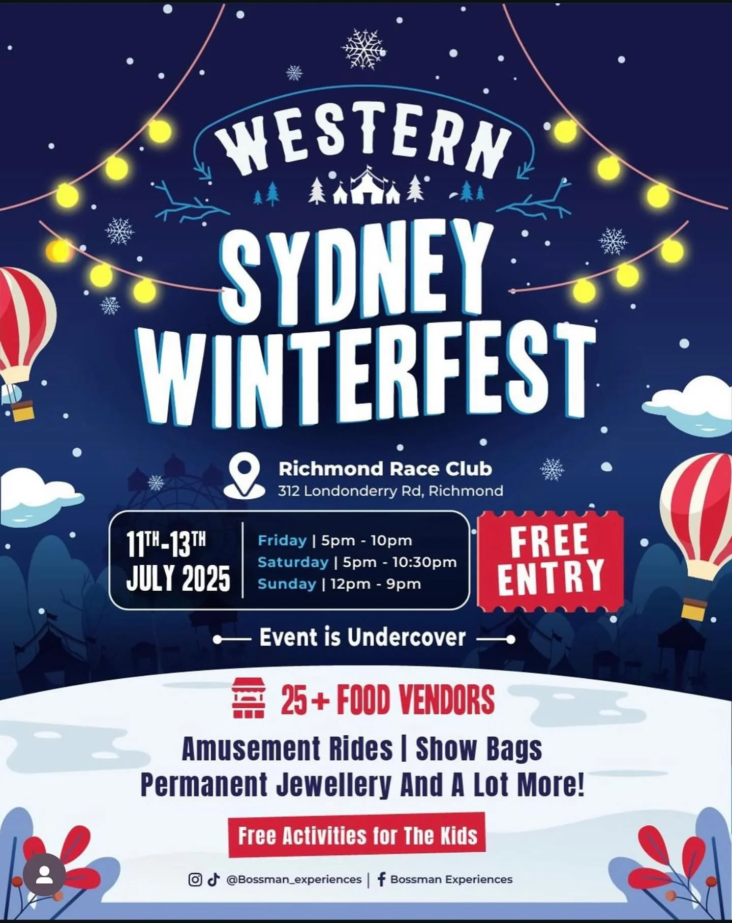 We are proud to be leading production and site operations for  @bossman_experiences with the first Winterfest in Richmond at @richmondraceclub 

We will be taking over with never seen before food as well as rides, fire pits, light up toys, kids activ