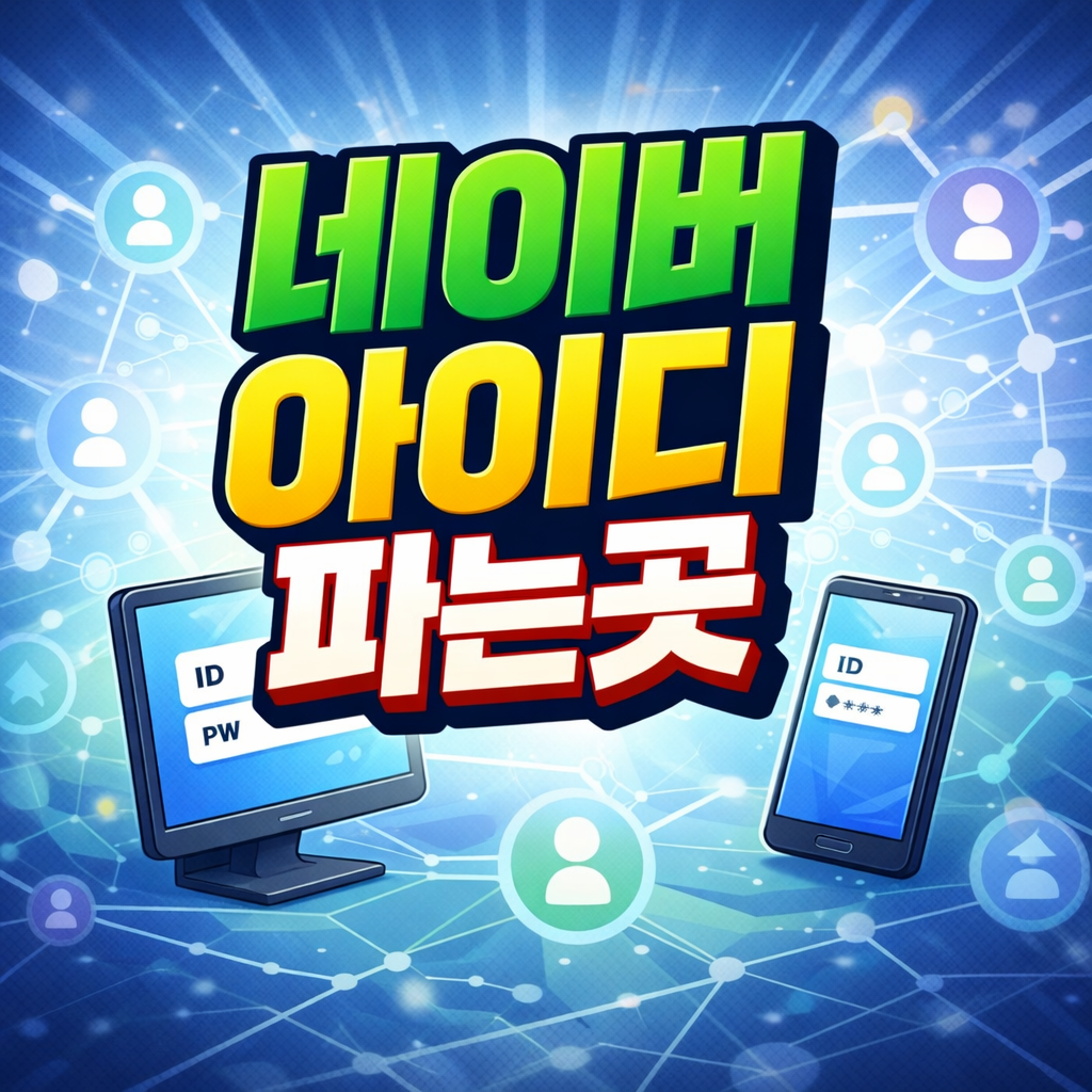 네이버 비실명 아이디 파는곳 알아보자