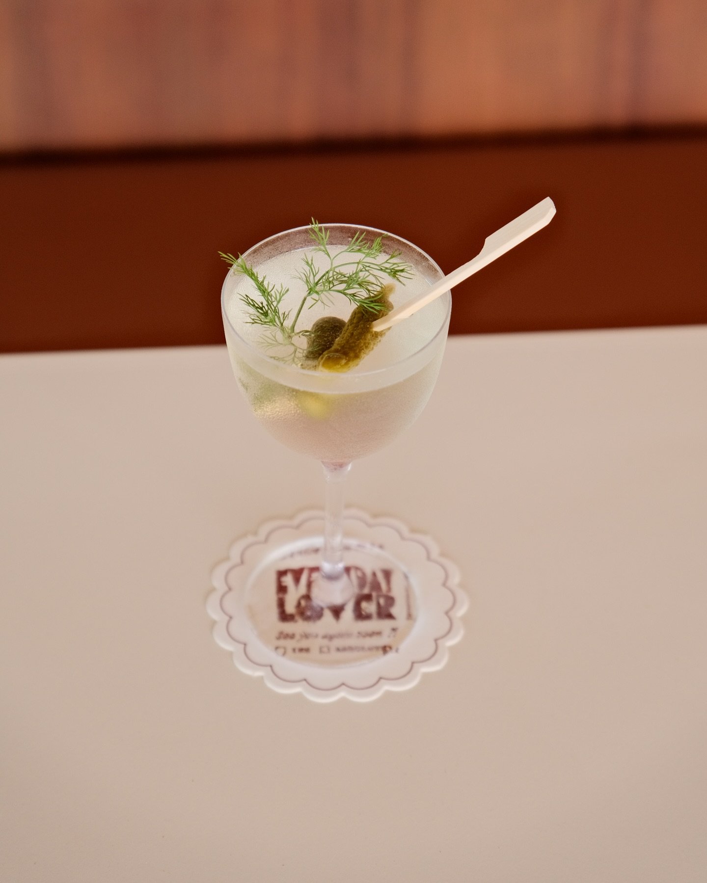 Our house martini, made a little bit dirty with dill pickle brine. Best served with our rock oysters&hellip; or a second martini.

Happy hour starts now 🧡