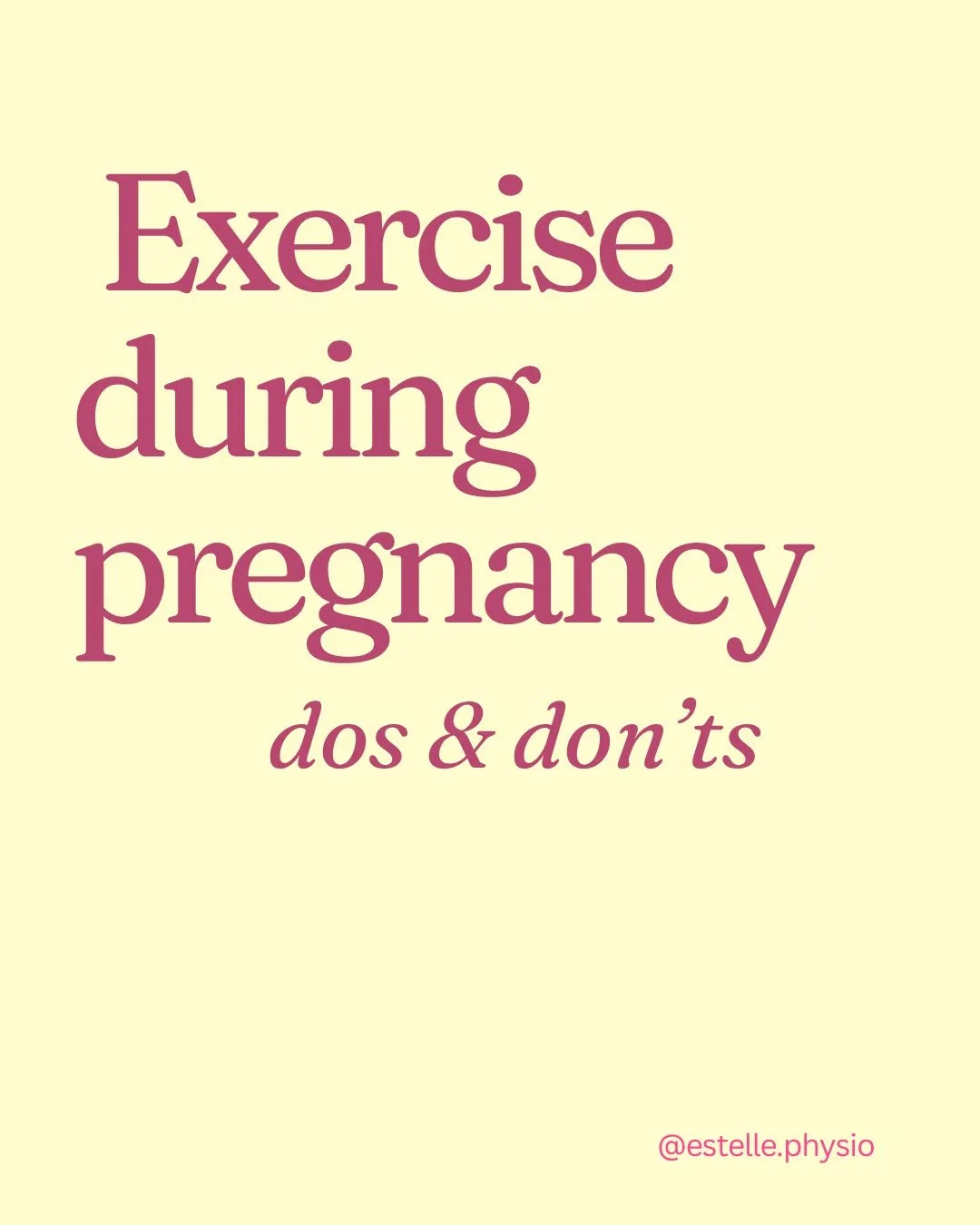 Exercising during pregnancy is so important for your health and wellbeing, and carries so many benefits beyond pregnancy itself. It&rsquo;s recommended to exercise for 30 minutes daily at a moderate intensity with 2+ days per week being resistance tr